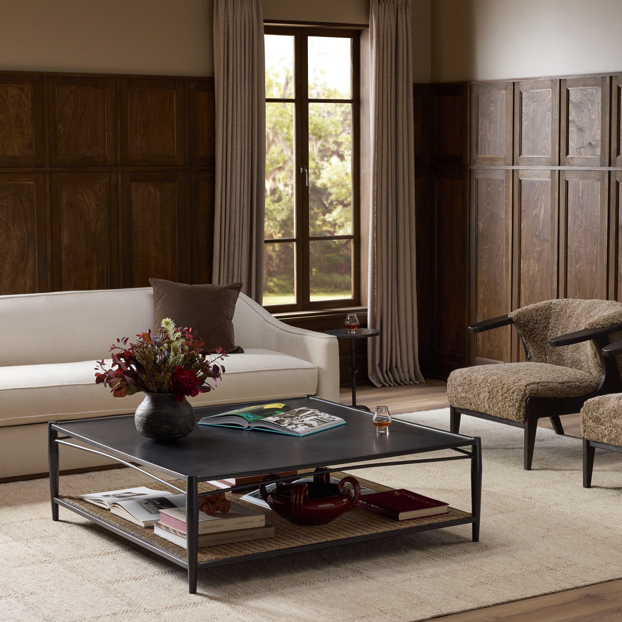 Thalen Coffee Table - Rough Iron