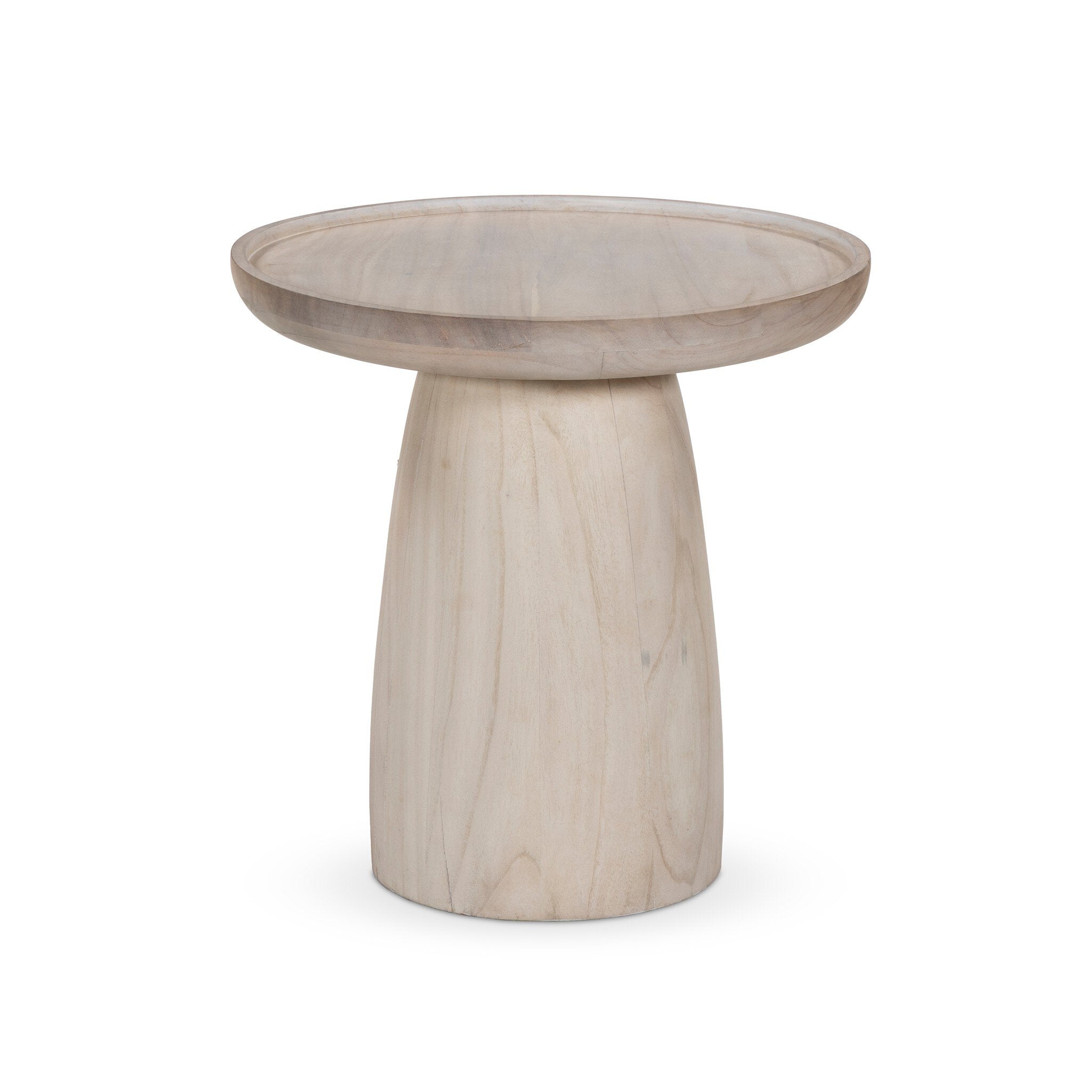 Evara End Table - Natural White Neem