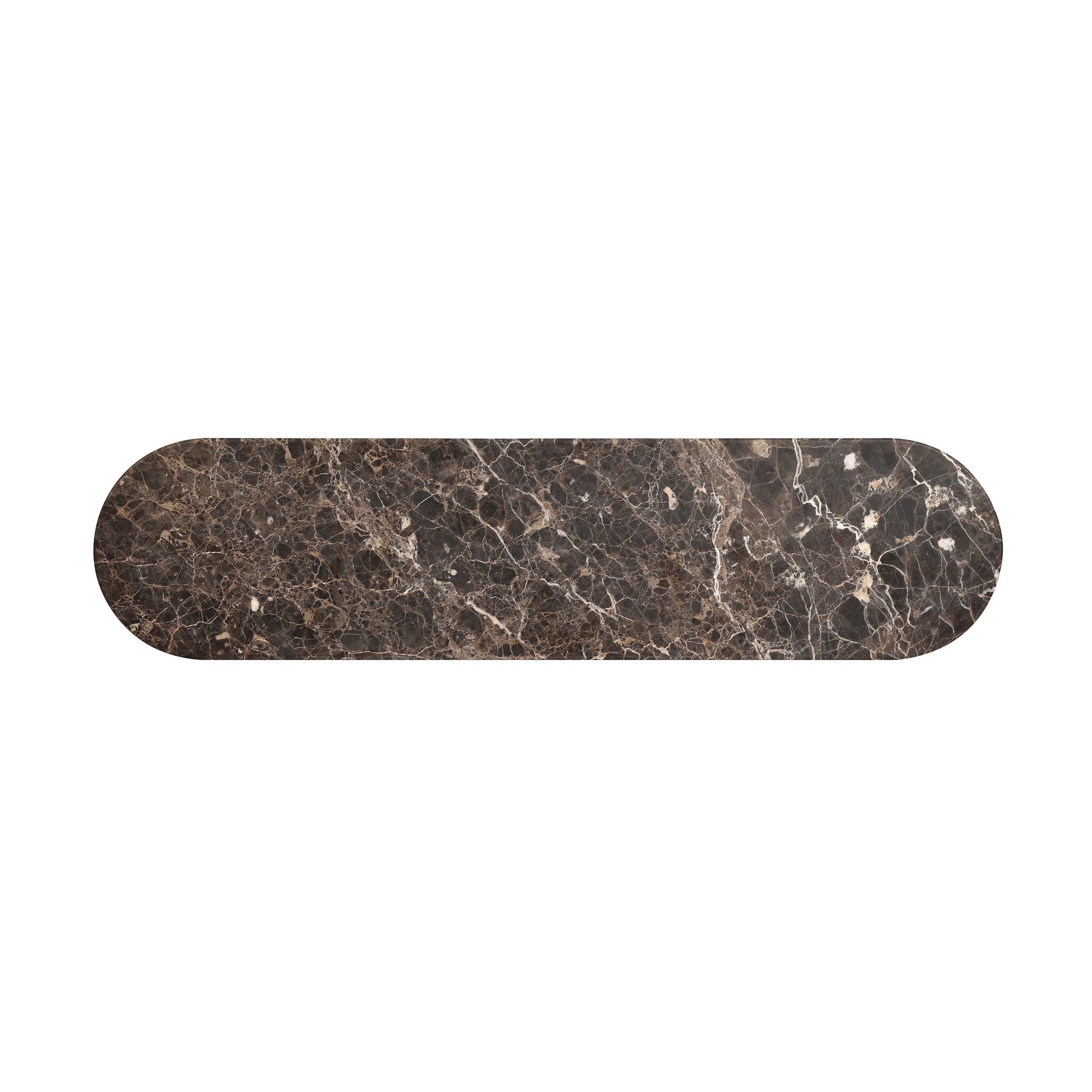Serova Console Table - Dark Honed Emperador Marble