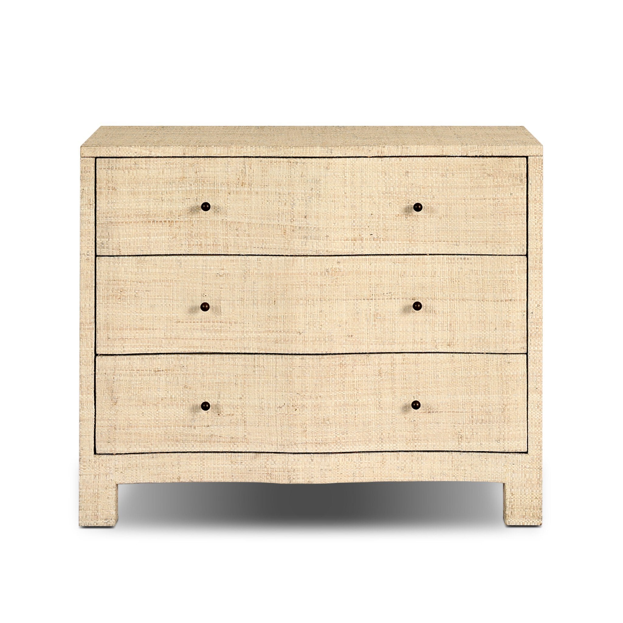 Hollis Nightstand - Natural Fleck Raffia