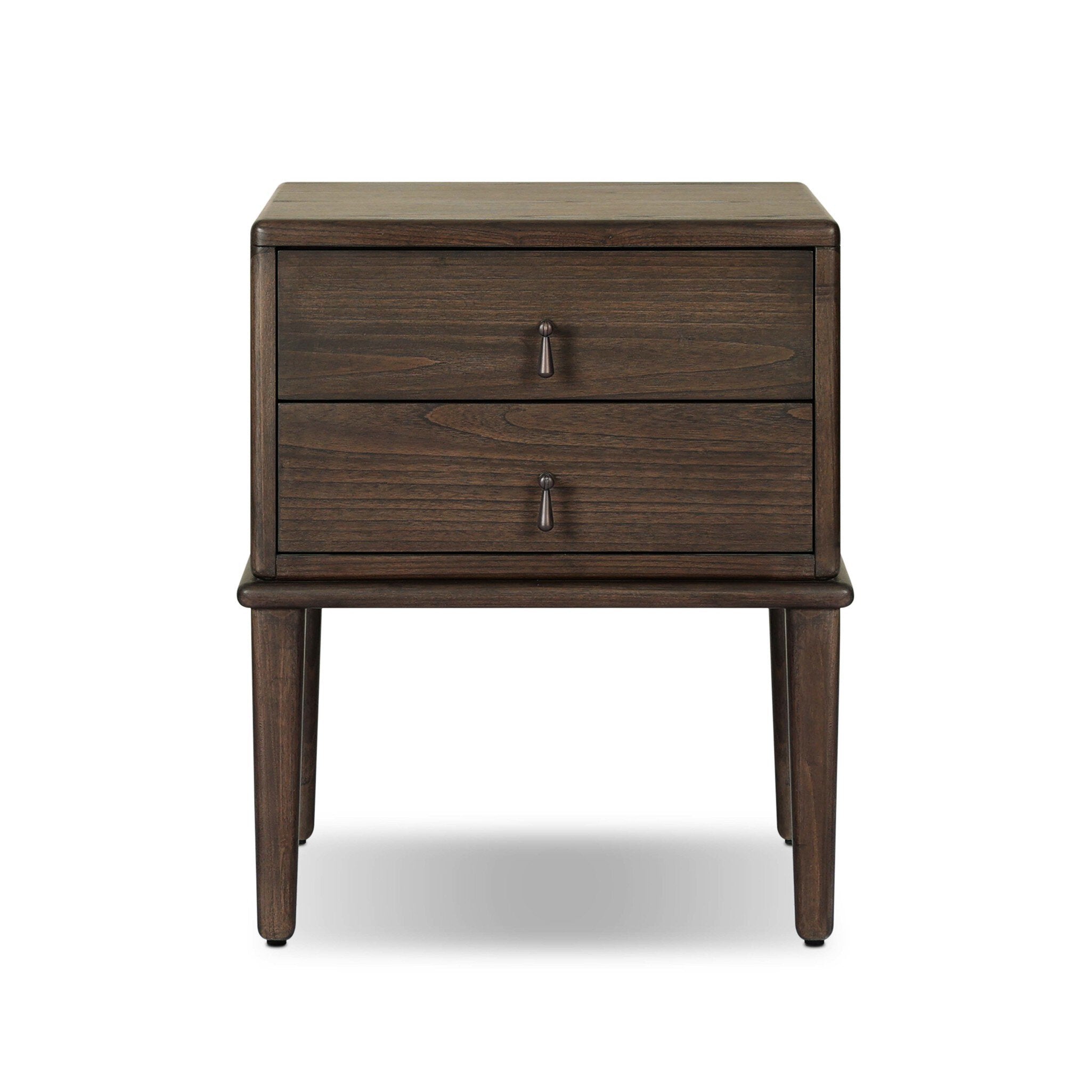 Zaria Nightstand - Dark Brown Sungkai