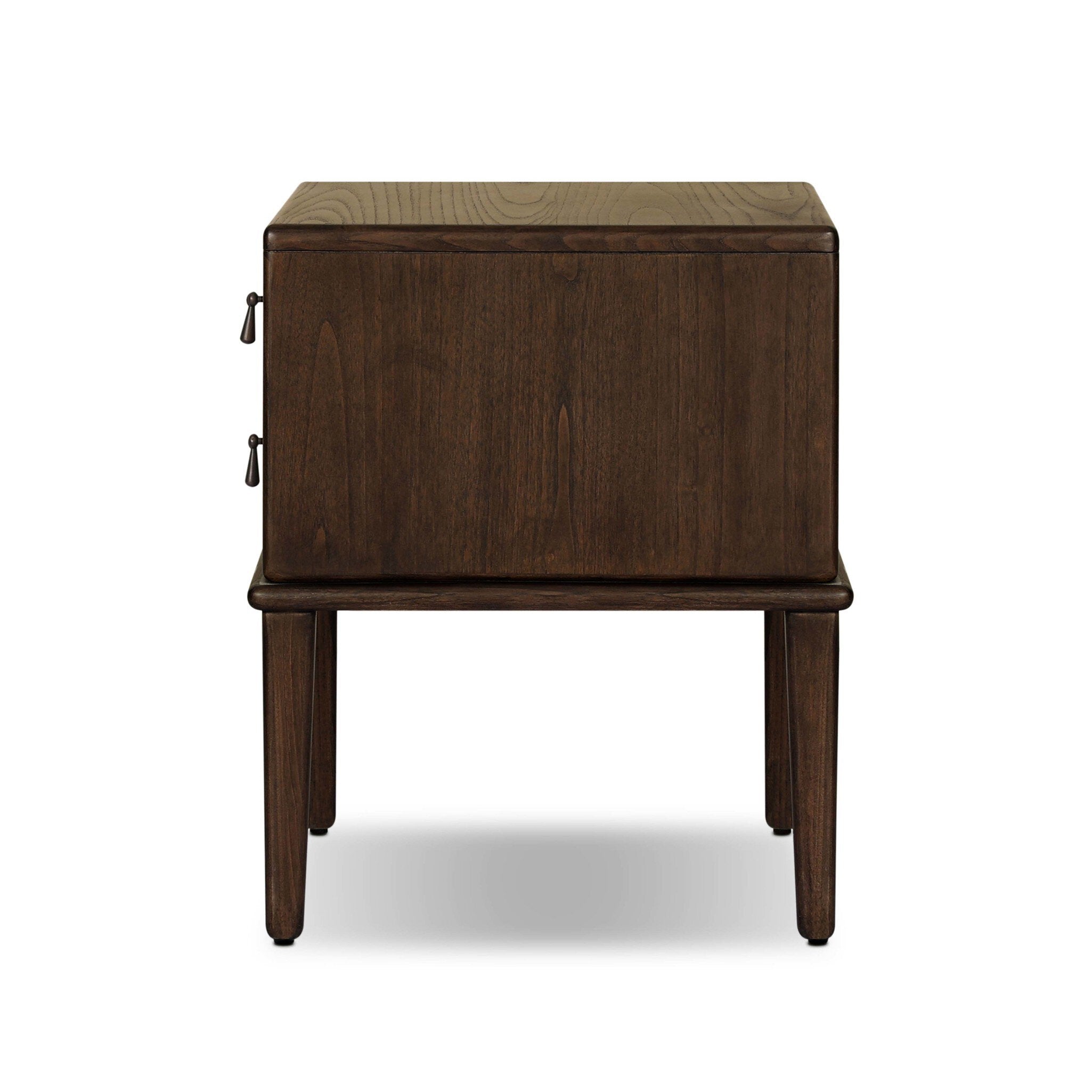 Zaria Nightstand - Dark Brown Sungkai