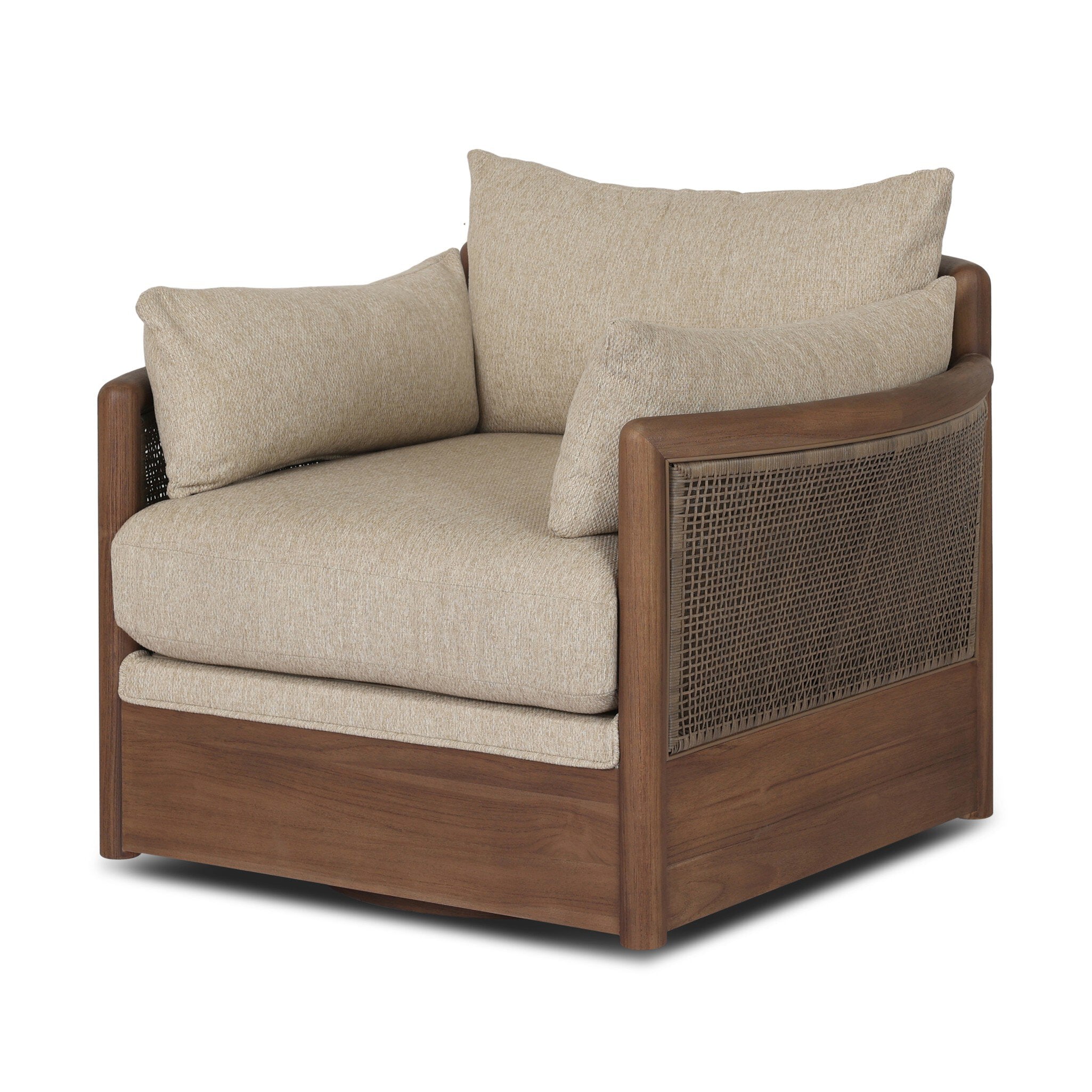Barbosa Outdoor Swivel Chair - Concha Beige