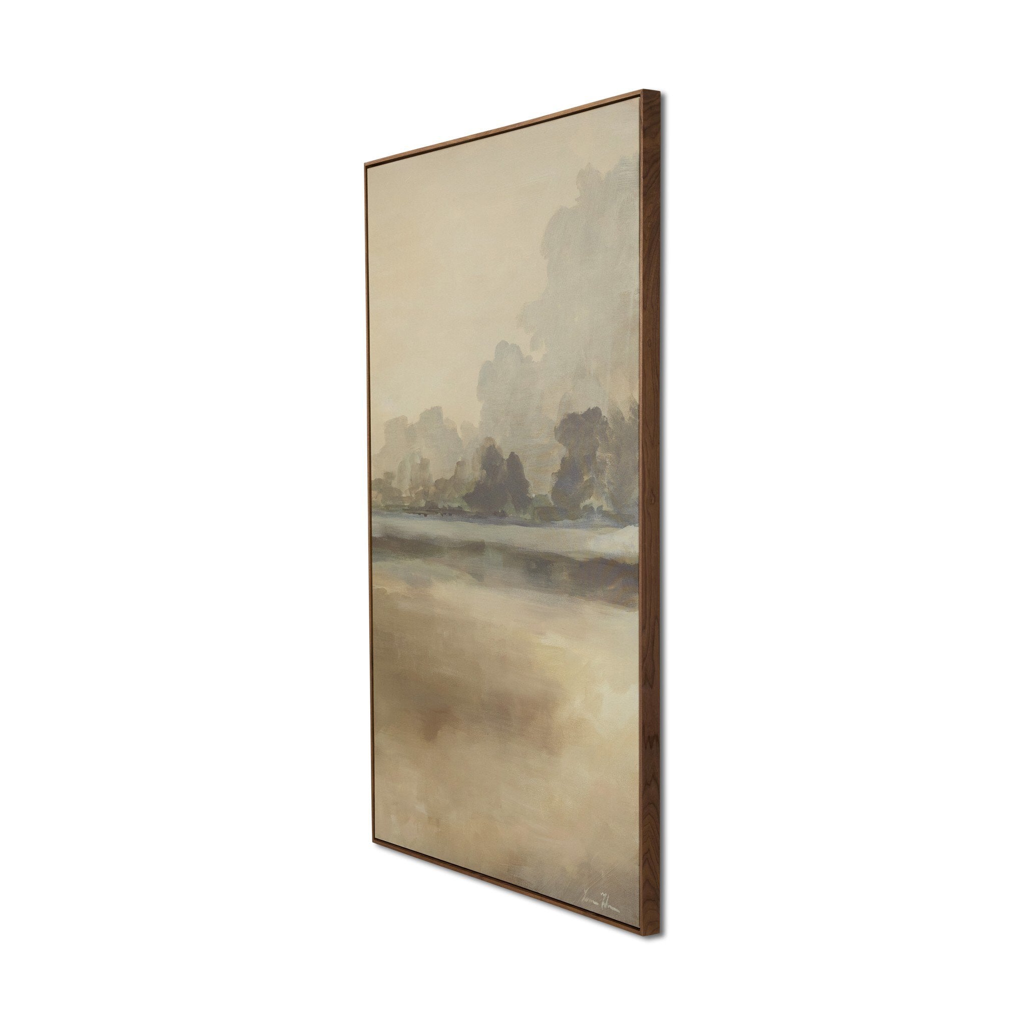 Reflections Diptych by Lauren Fuhr - Walnut Floater