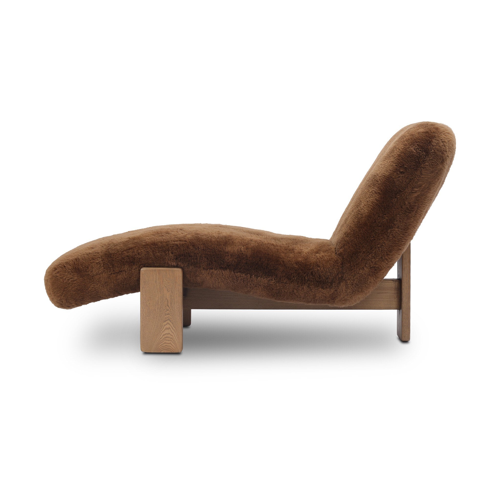 Rivas Chaise - Ochre Shearling