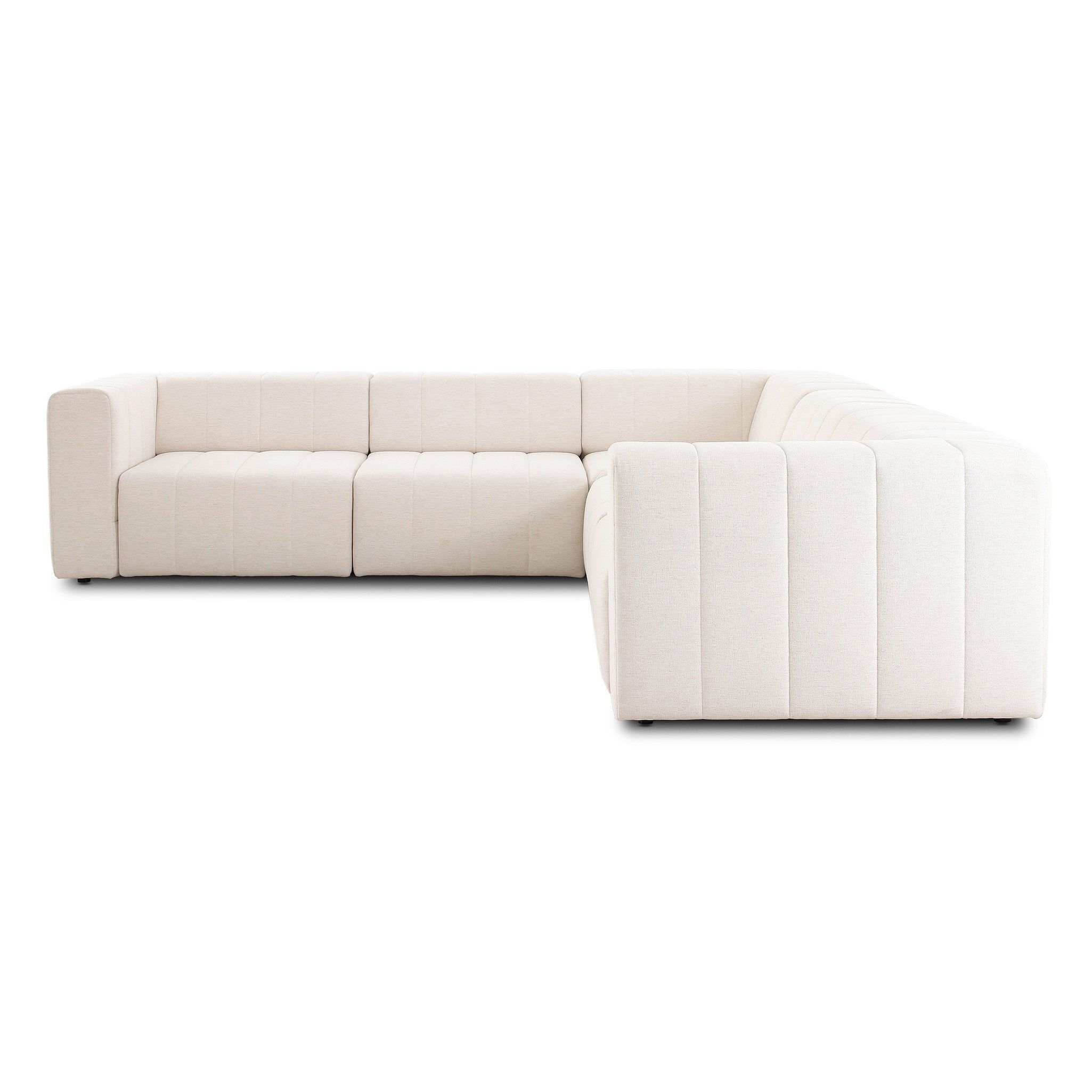 Langham Power Recliner 5-Piece Sectional - Crypton Nomad Snow