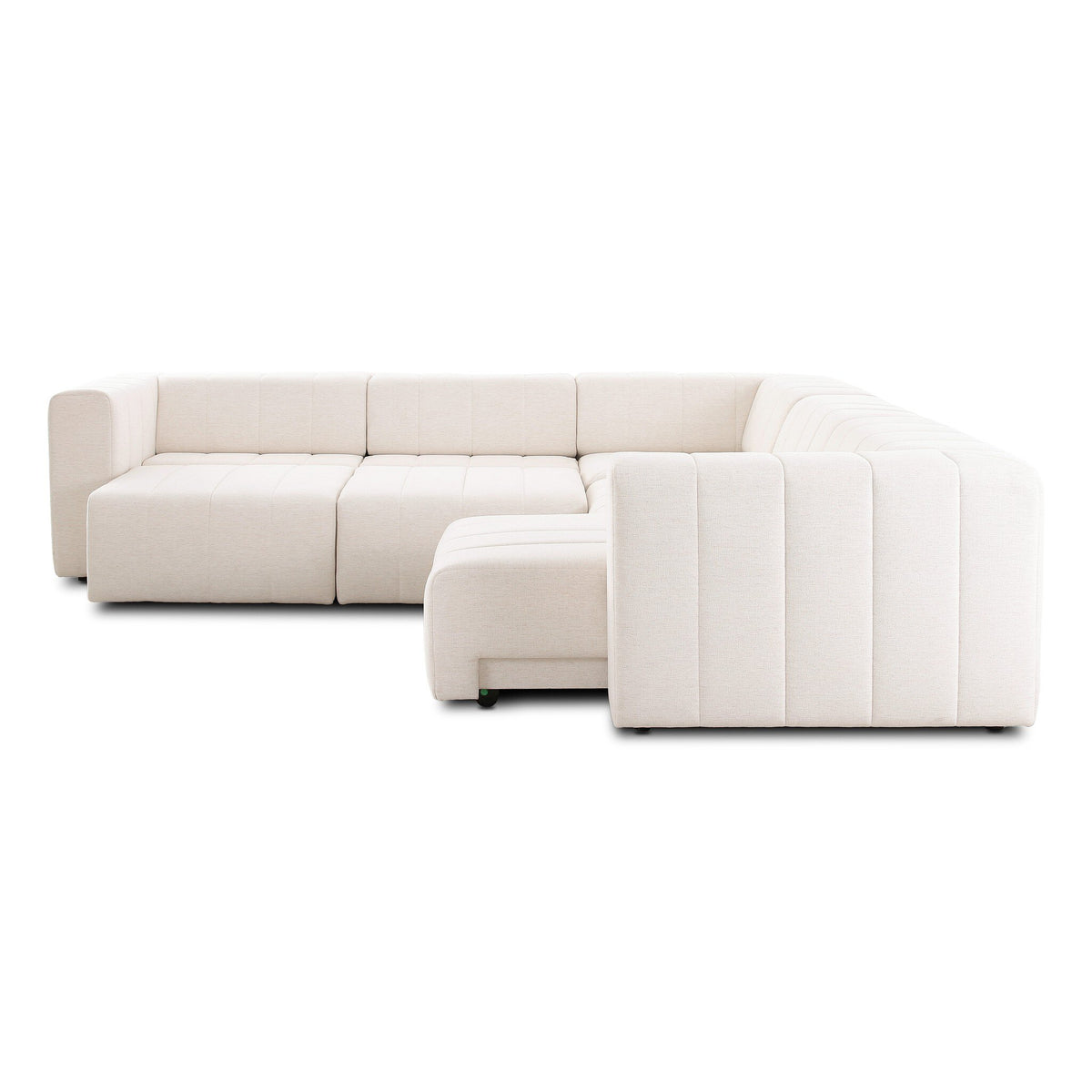 Langham Power Recliner 5-Piece Sectional - Crypton Nomad Snow by Four Hands