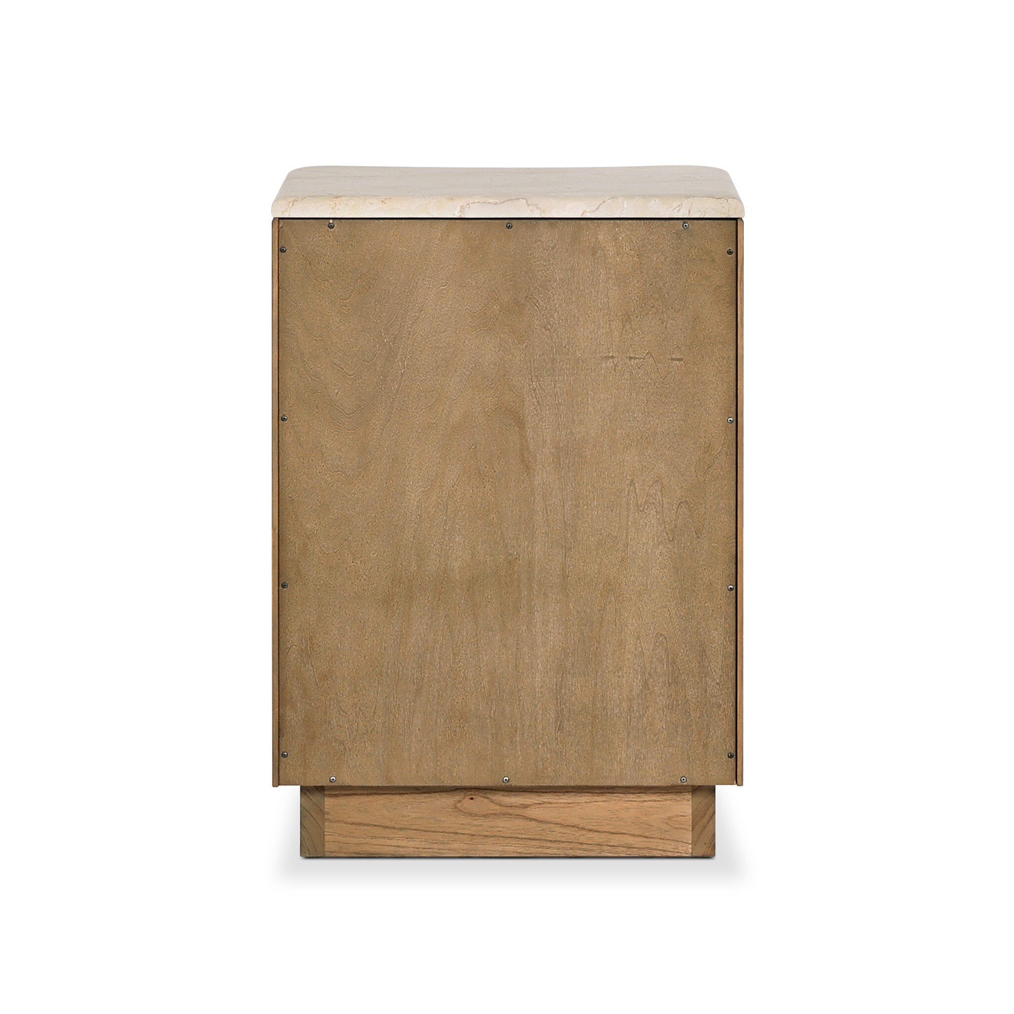 Boa Small Nightstand - Cream Marble