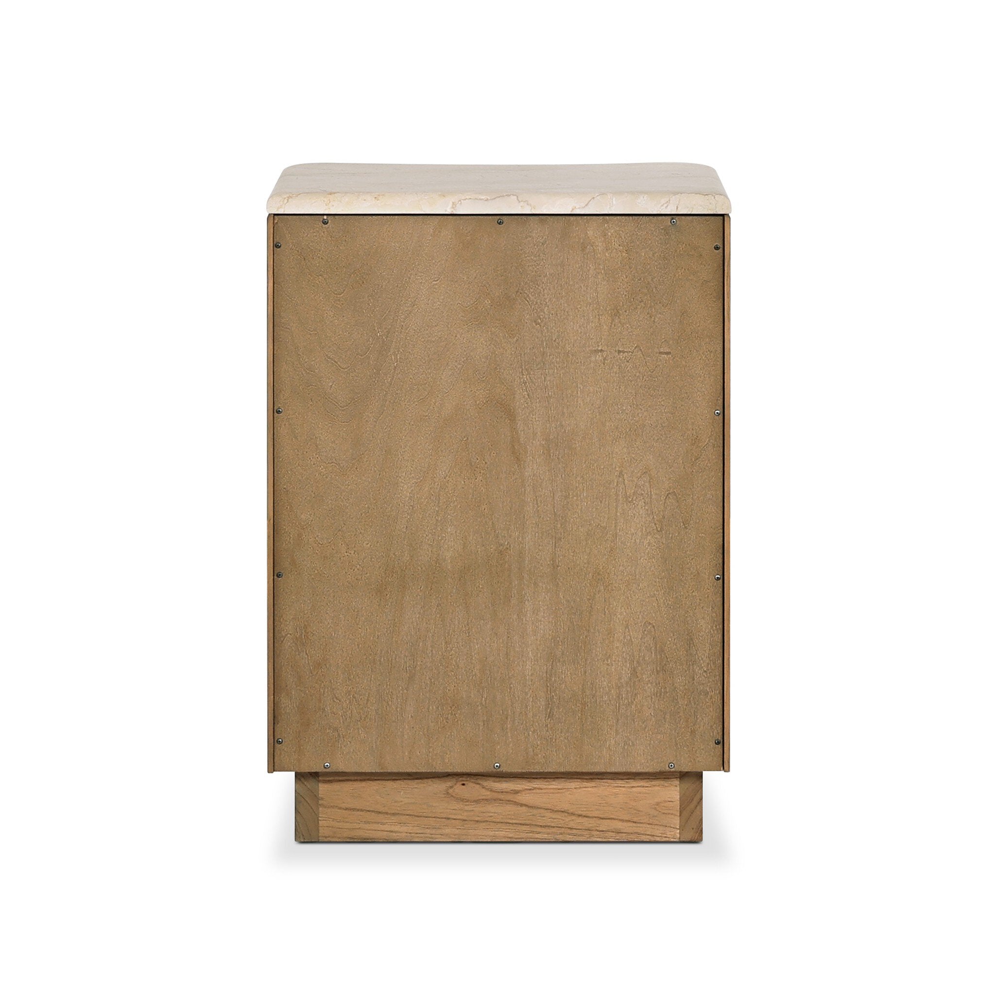 Boa Small Nightstand - Cream Marble