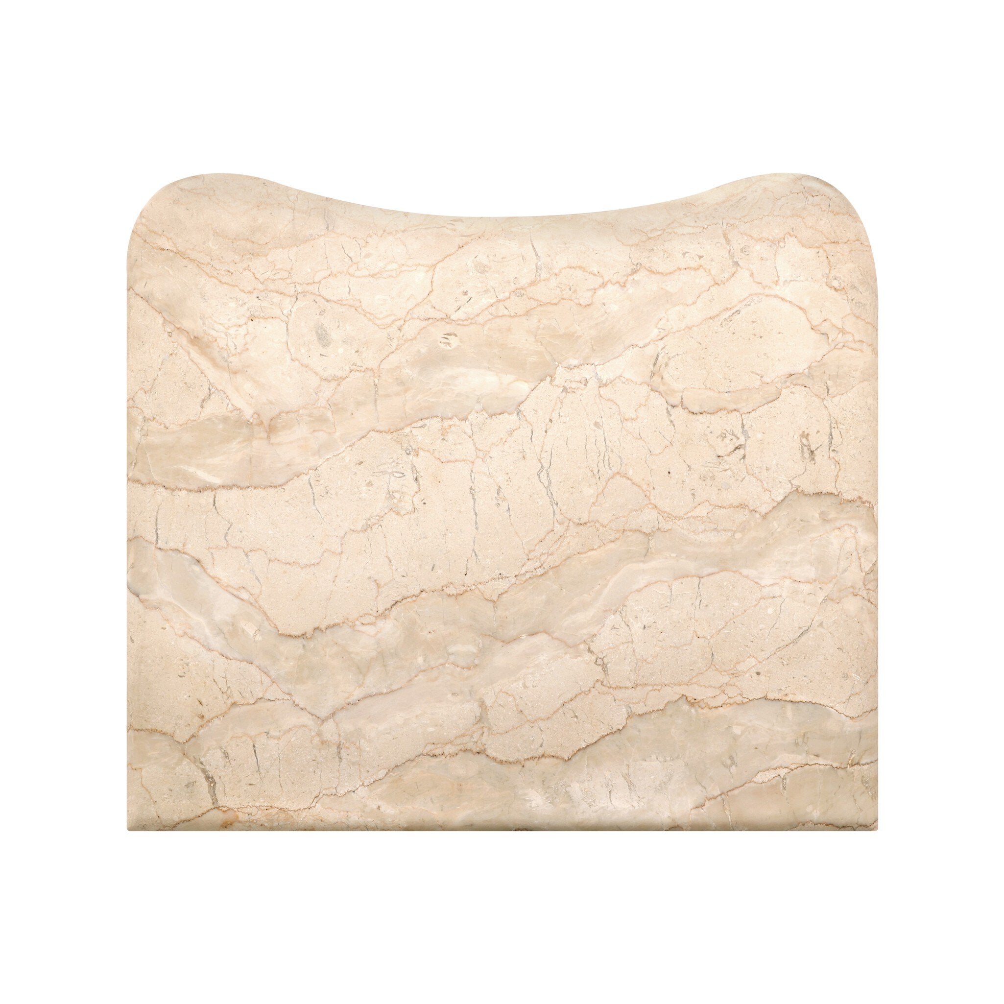 Boa Small Nightstand - Cream Marble
