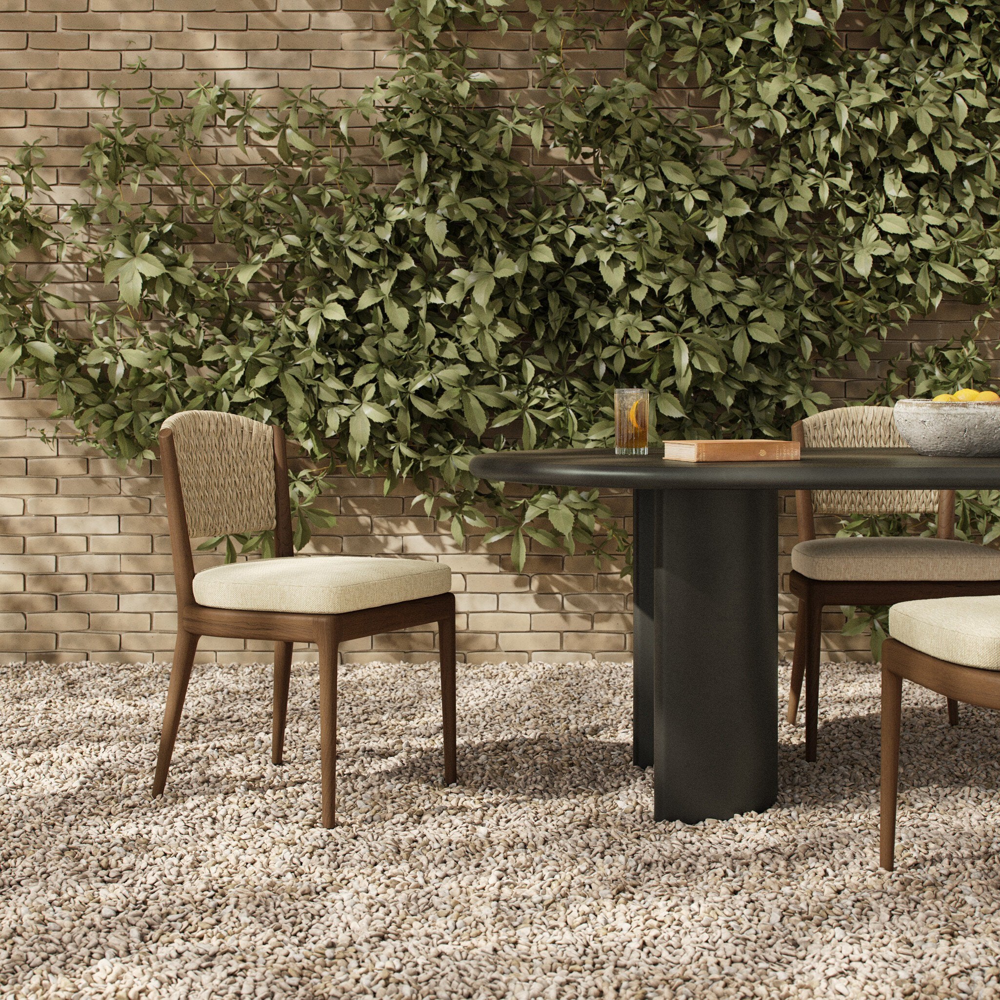 Atwood Outdoor Dining Chair - Ellor Beige