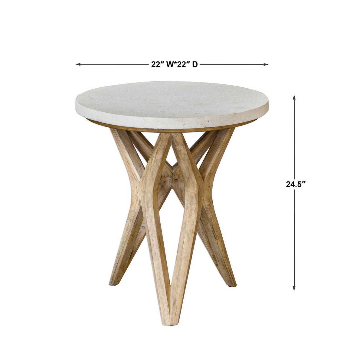Uttermost Marnie Limestone Side Table