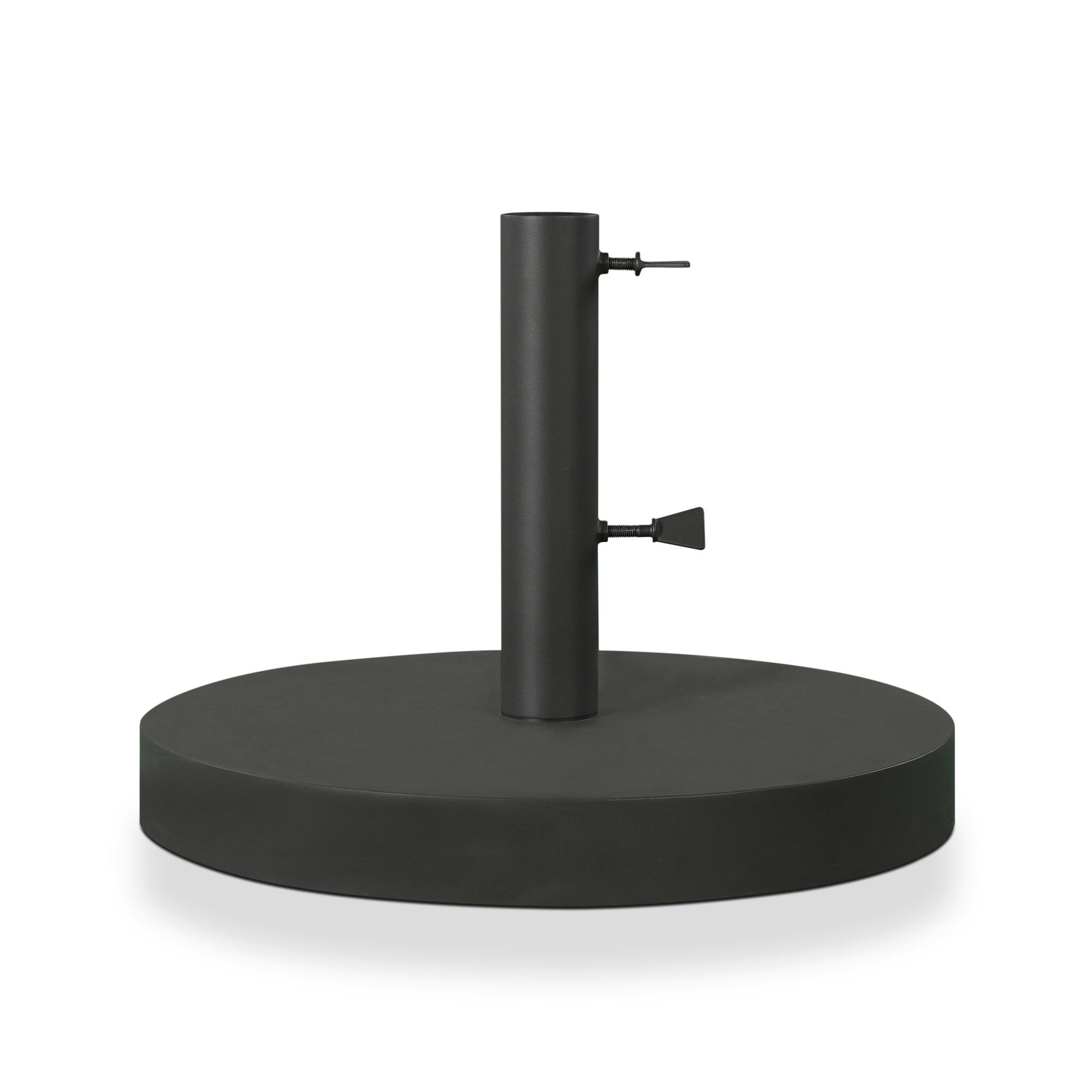 Baska Outdoor Umbrella Stand - Black Stainless Steel