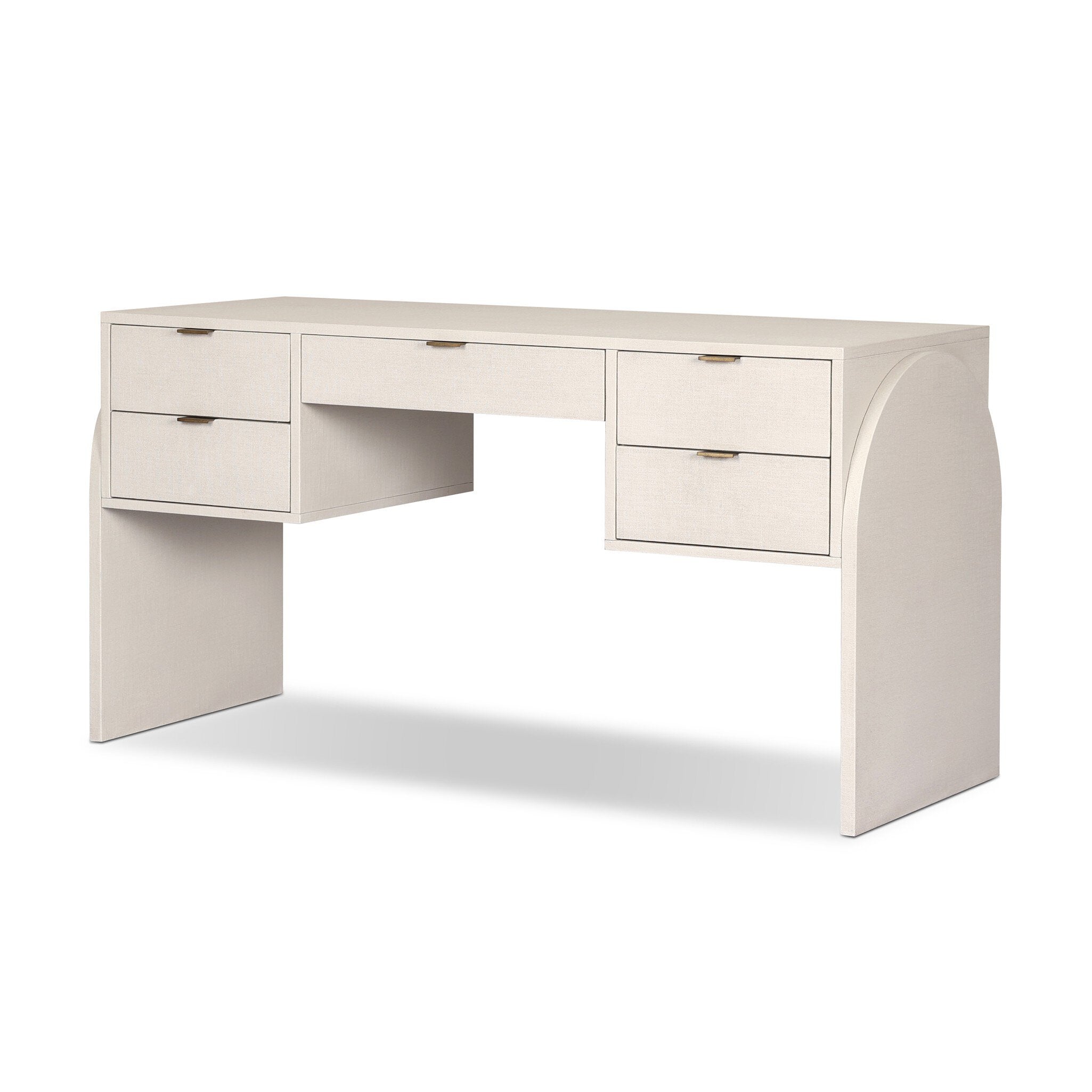 Cressida Desk - Ivory Painted Linen