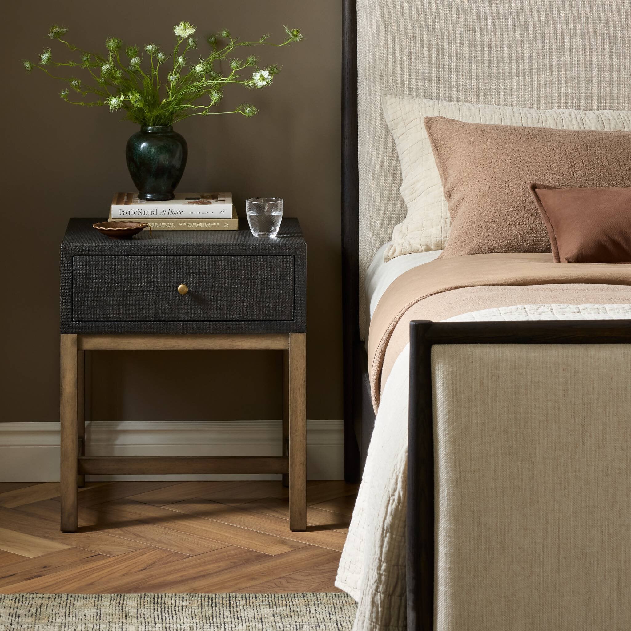 Fiona Small Nightstand - Russet Mahogany