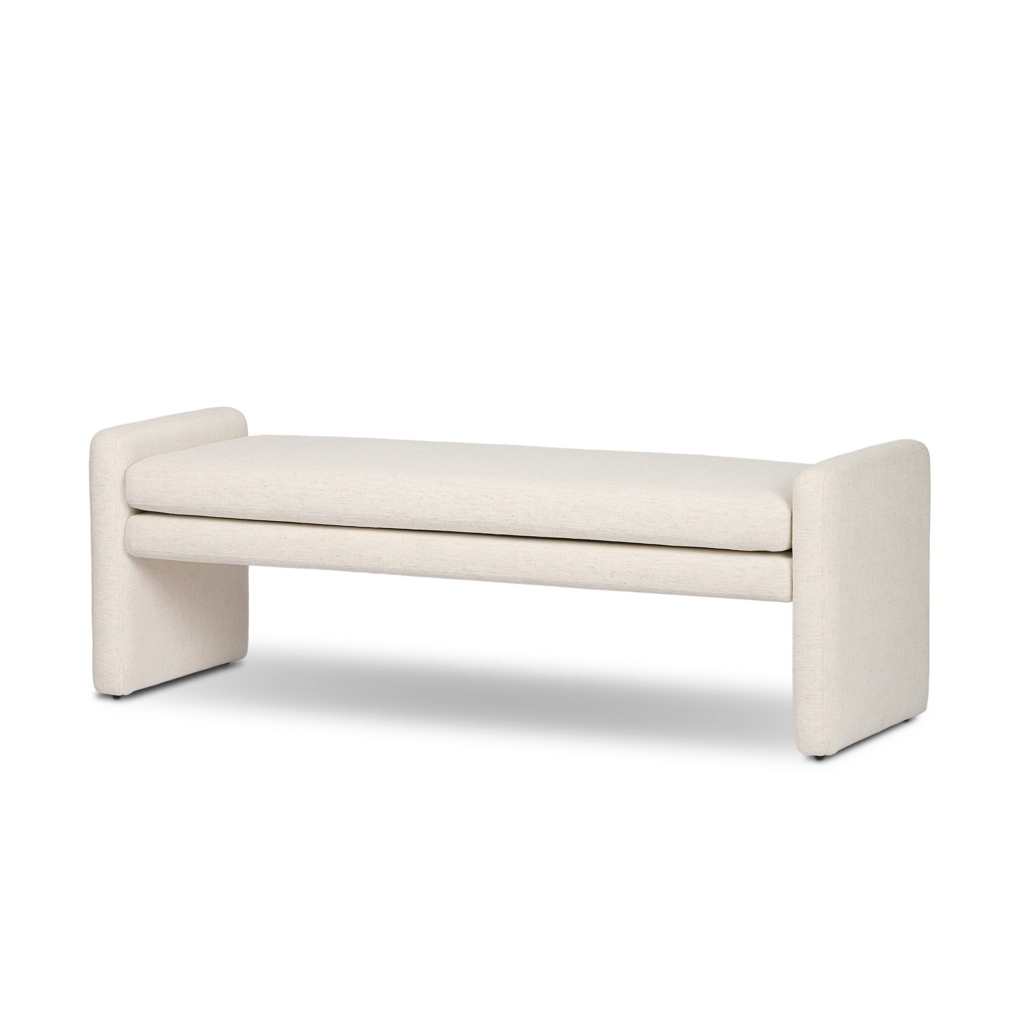 Serena 55" Accent Bench - Crypton Nomad Snow