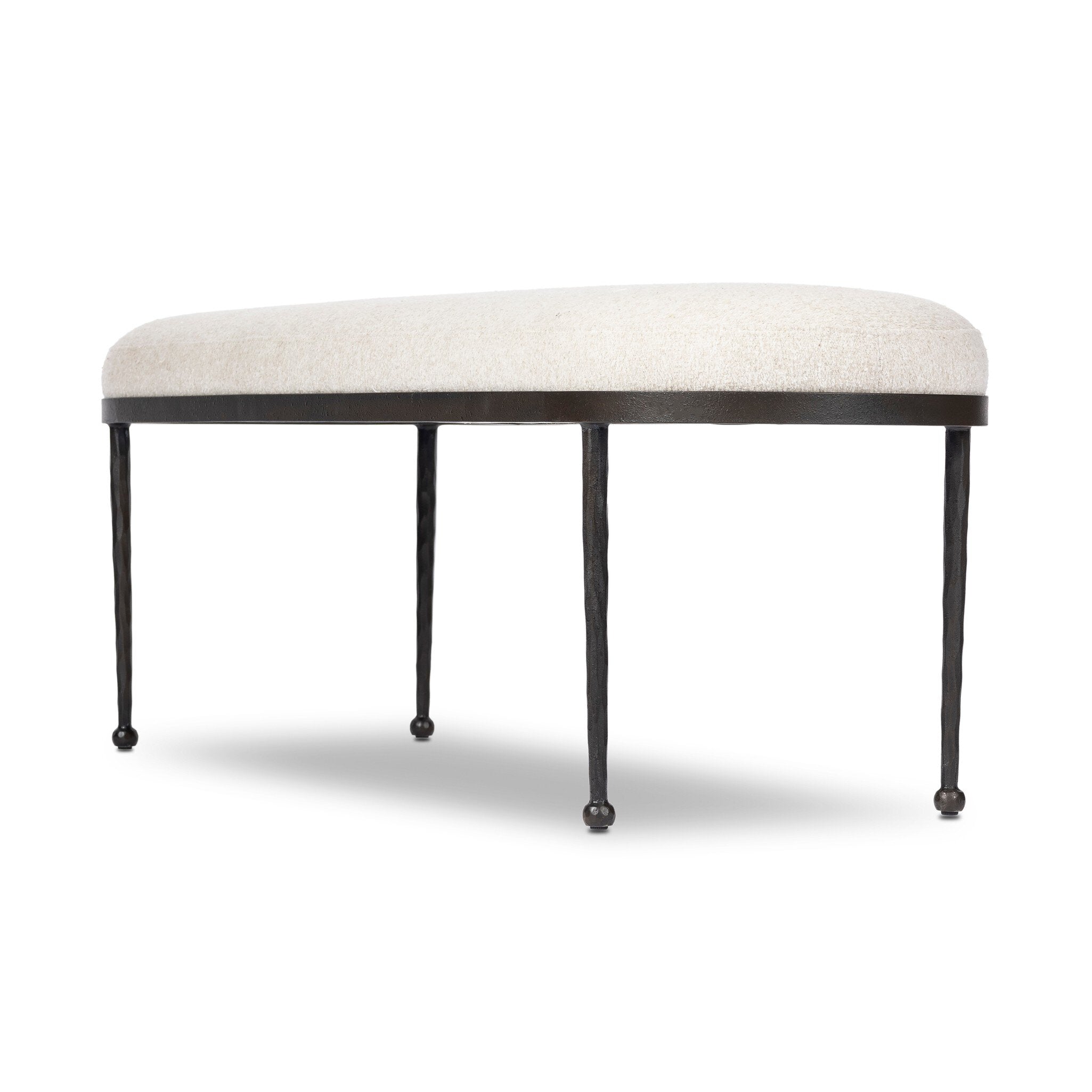 Corinne Accent Bench - Crete Pebble