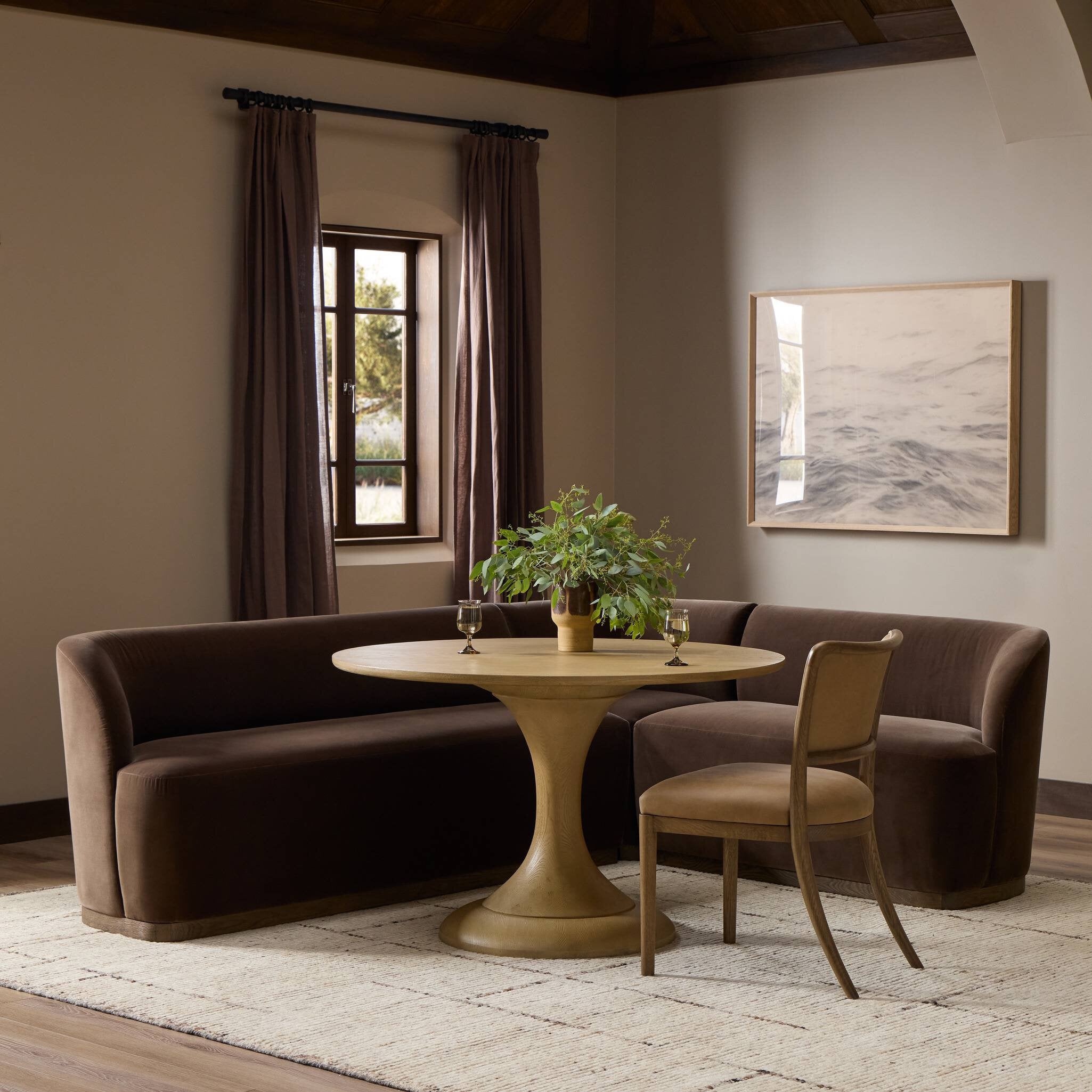 Dorset Banquette L-Shape - Surrey Mink