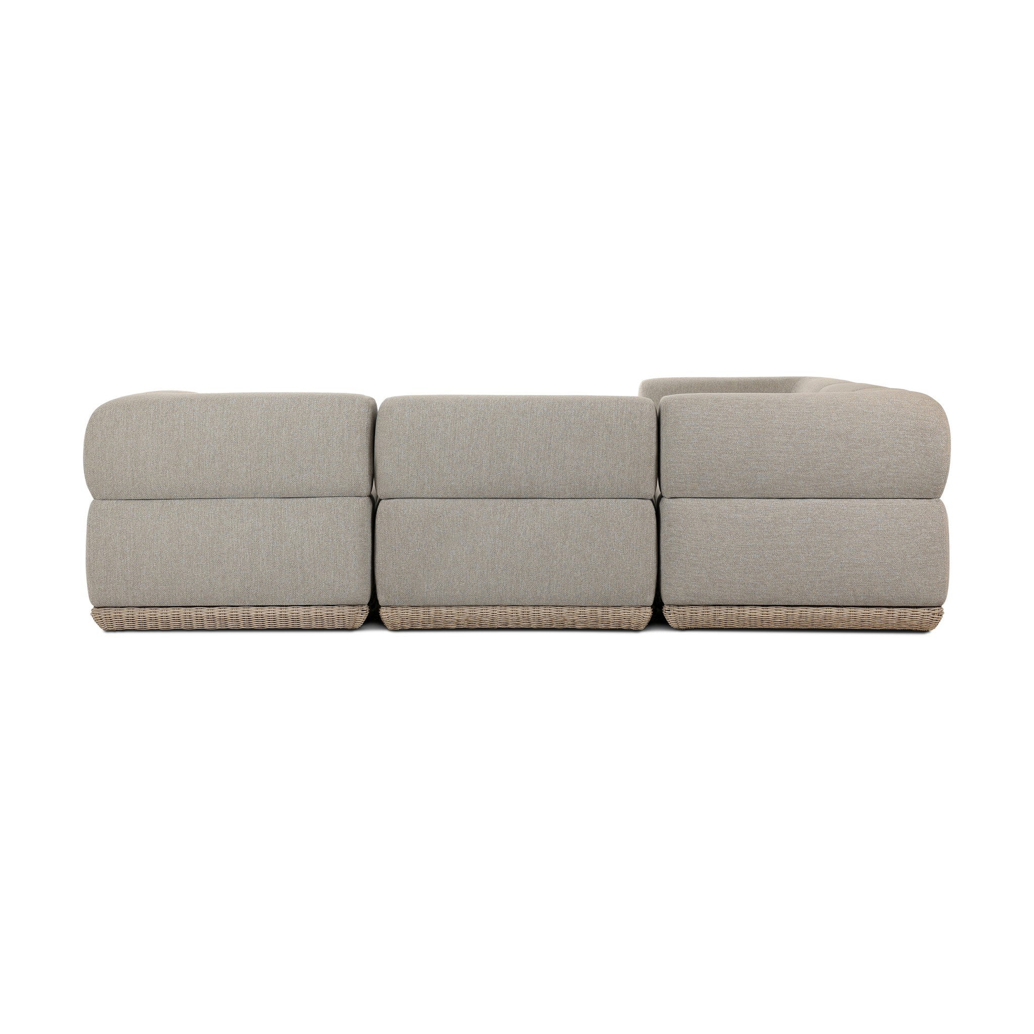 Evander Outdoor 5 Piece Sectional - Ramiro Ecru
