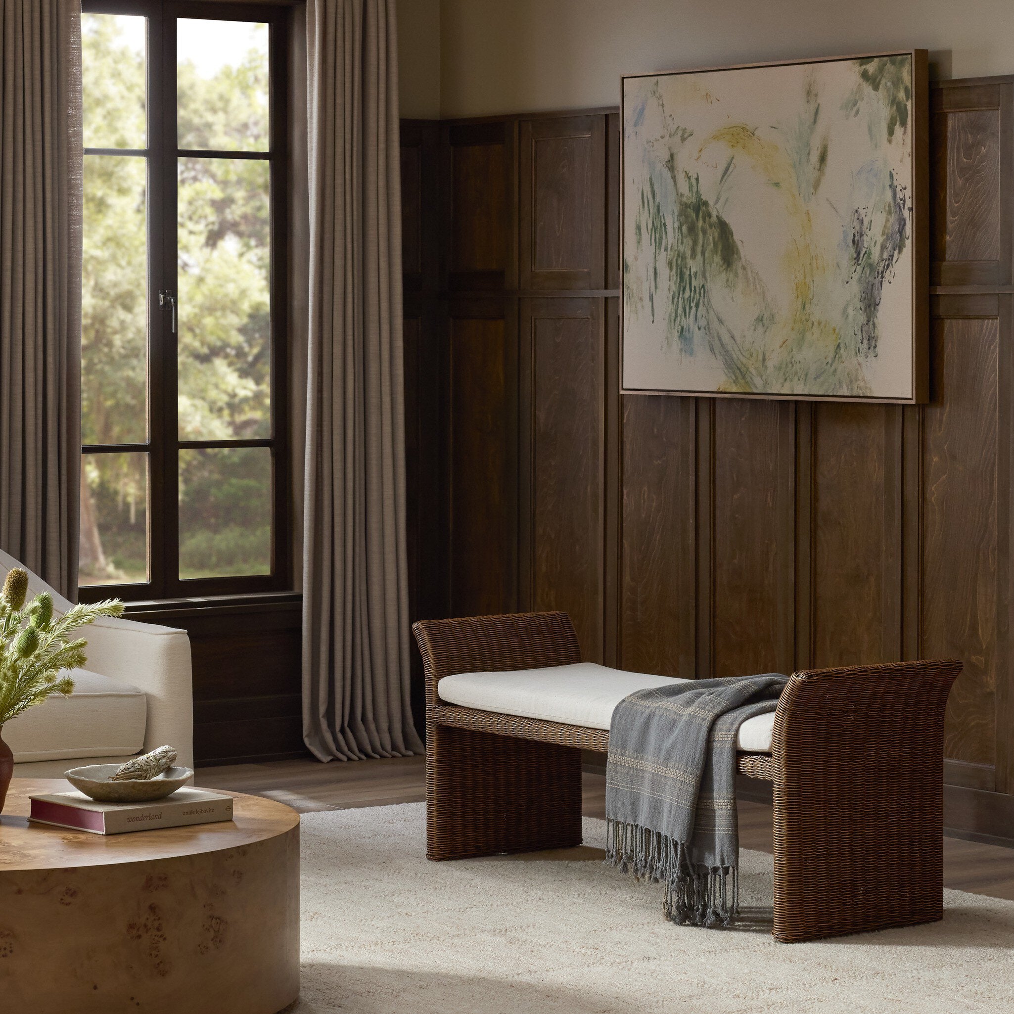 Fiora Accent Bench - Lynchart Sand