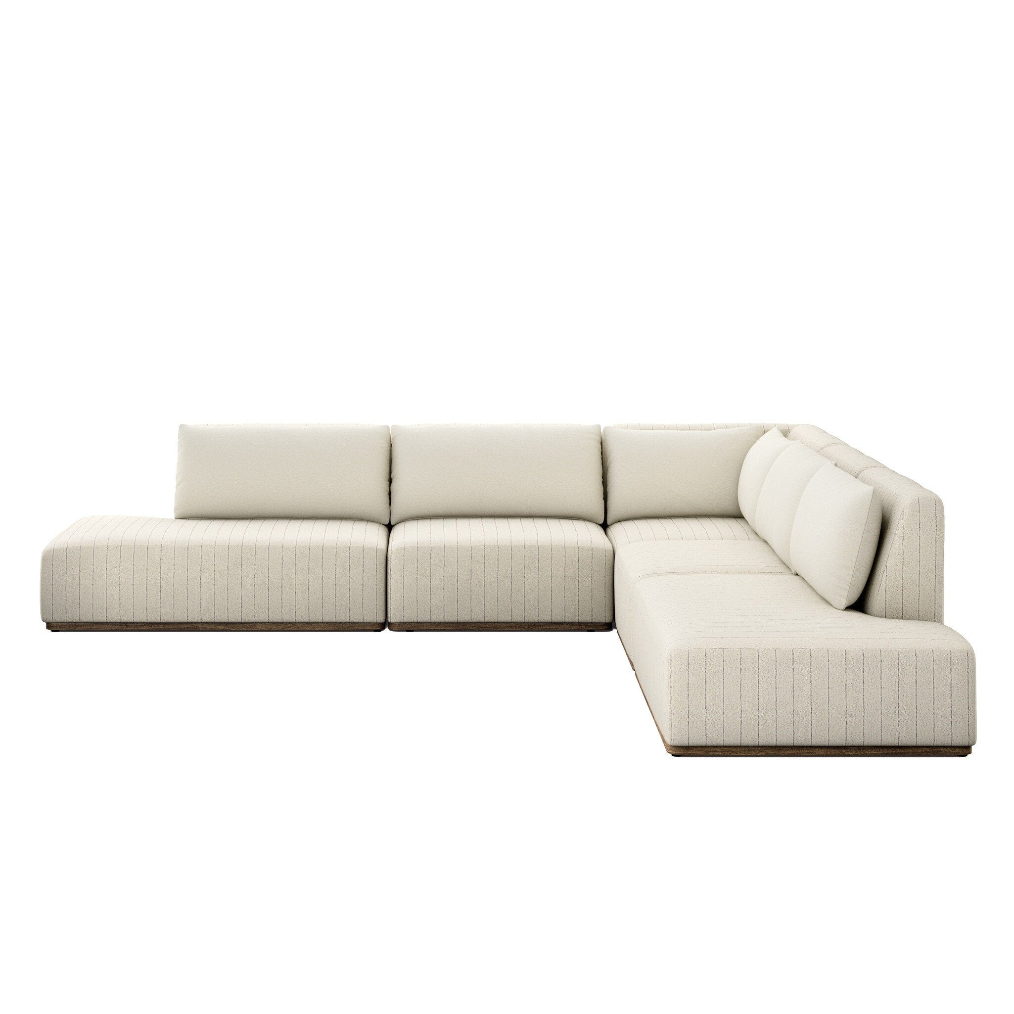 Adler Outdoor 5-Piece Sectional + Bumper Chaise