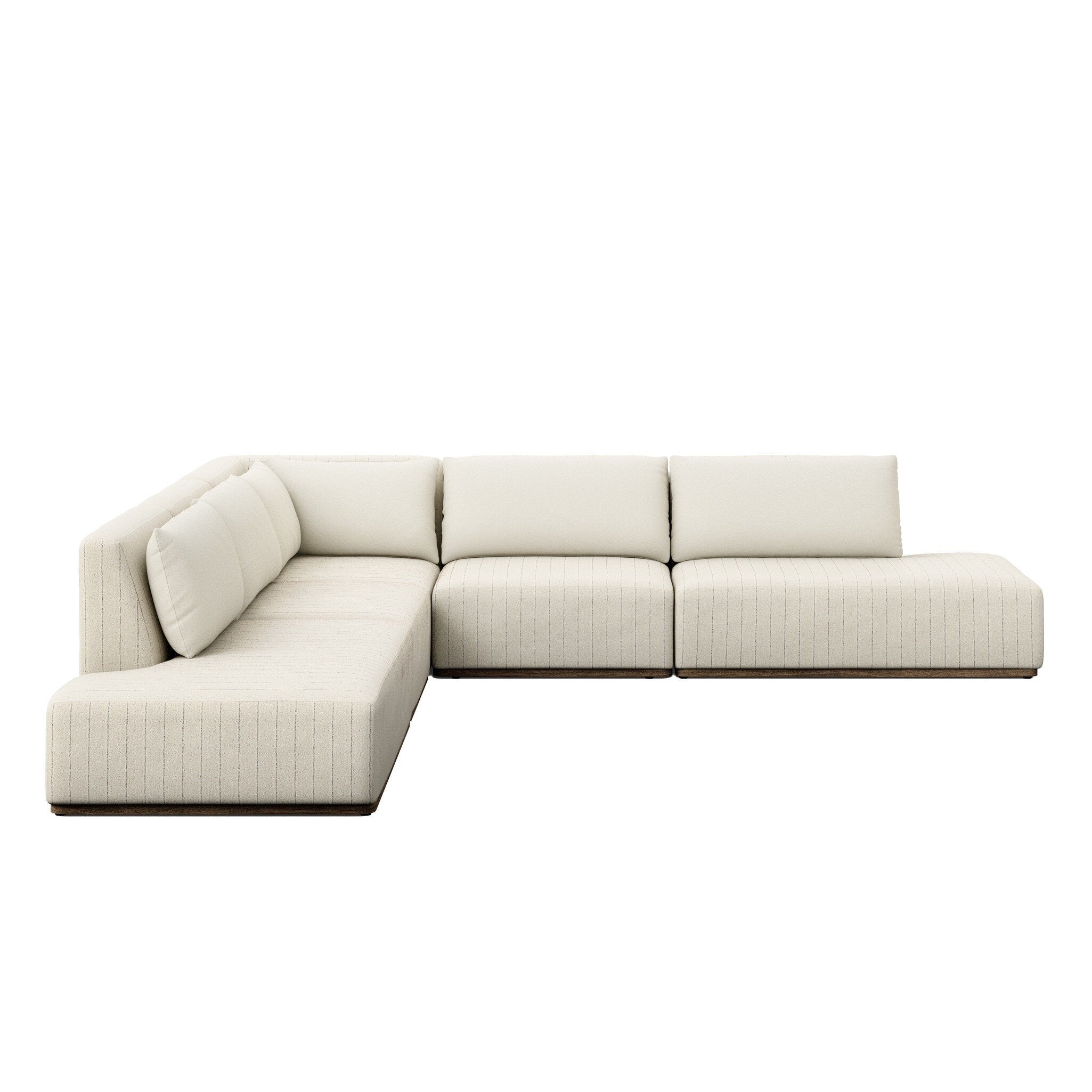 Adler Outdoor 5-Piece Sectional + Bumper Chaise