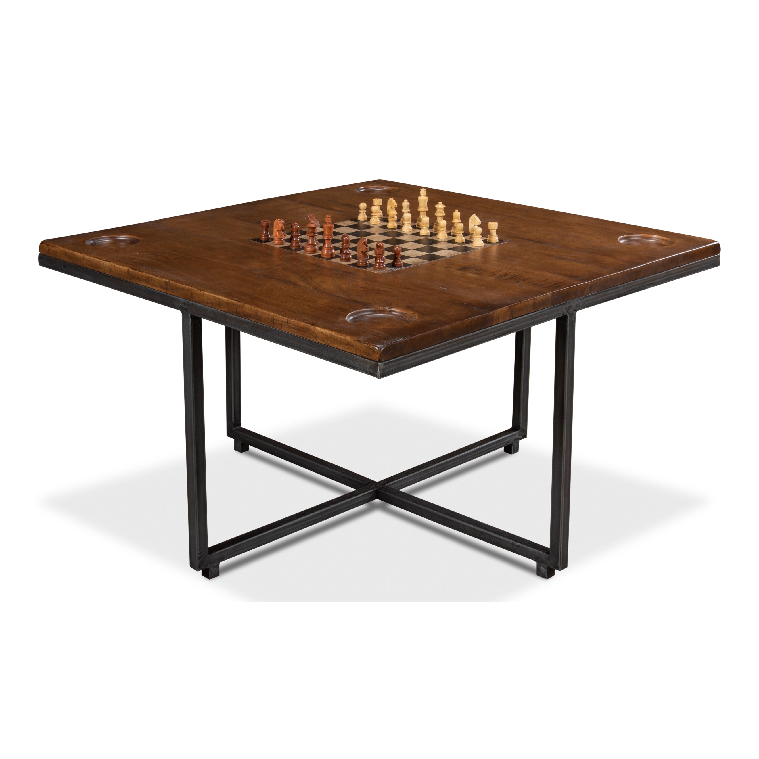 Low Game Table with Four Stools