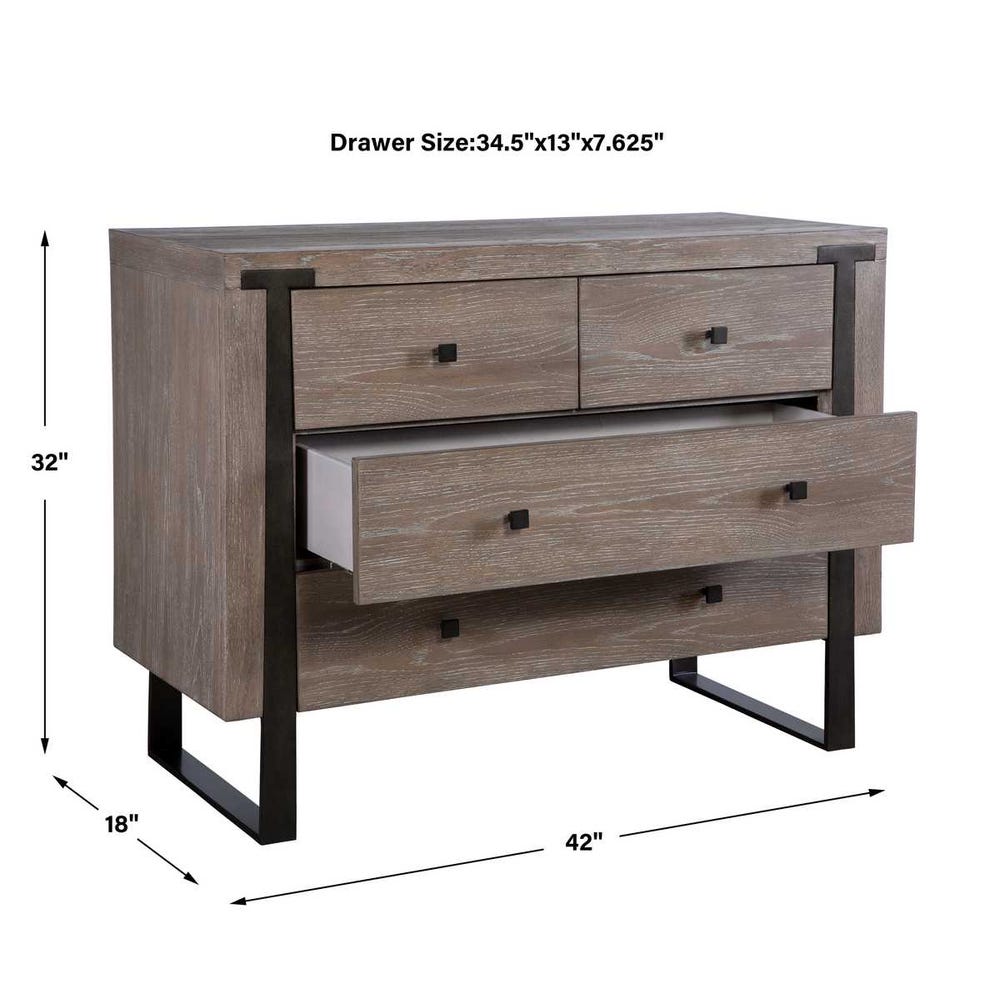 Uttermost Gabriel Oak Accent Chest