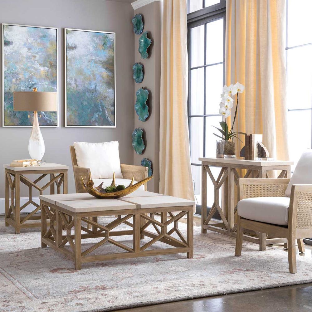 Uttermost Catali Stone End Table