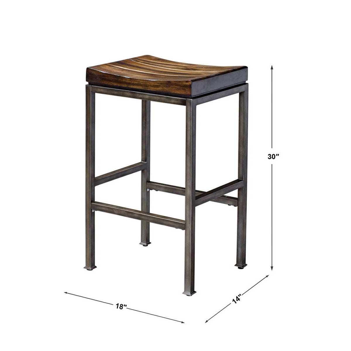 Uttermost Beck Industrial Bar Stool