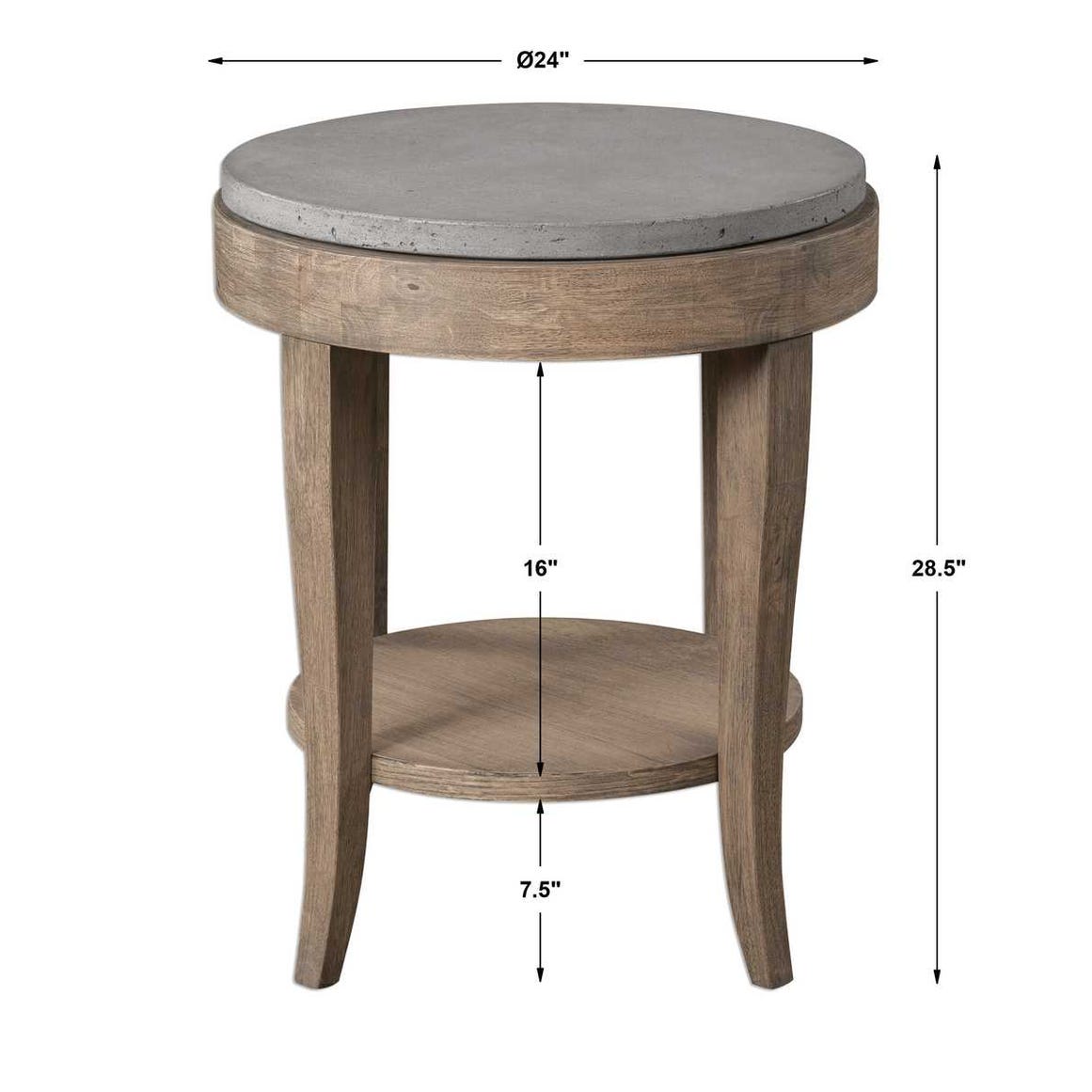 Uttermost Deka Round Side Table