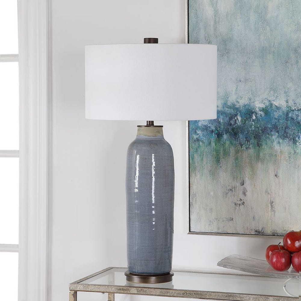 Uttermost Vicente Slate Blue Table Lamp