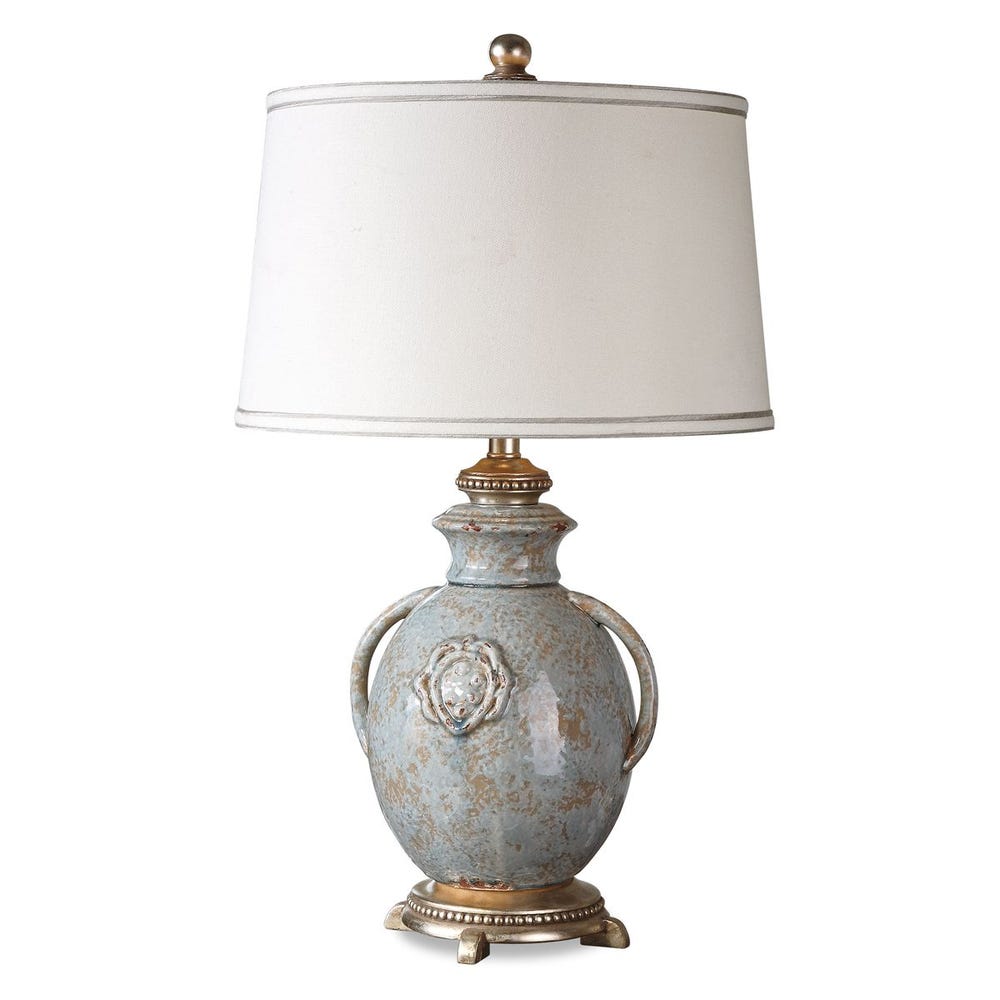 Uttermost Cancello Blue Glaze Lamp