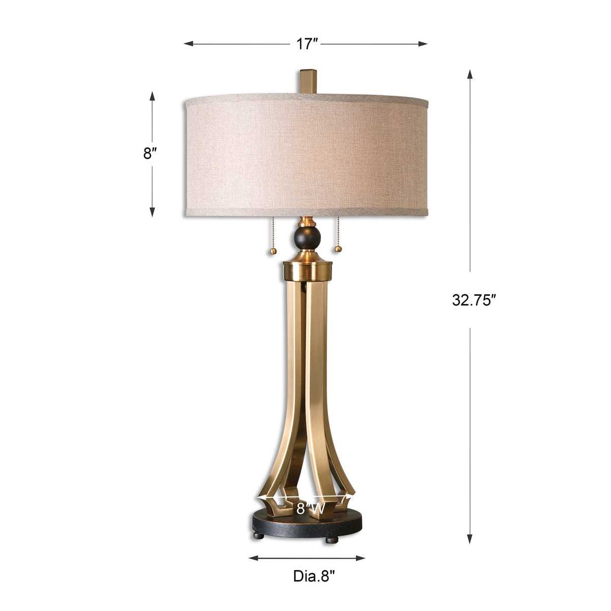 Uttermost Selvino Brushed Brass Table Lamp
