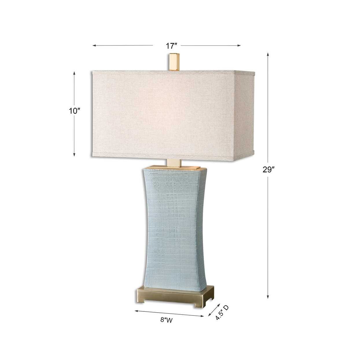 Uttermost Cantarana Blue Gray Table Lamp