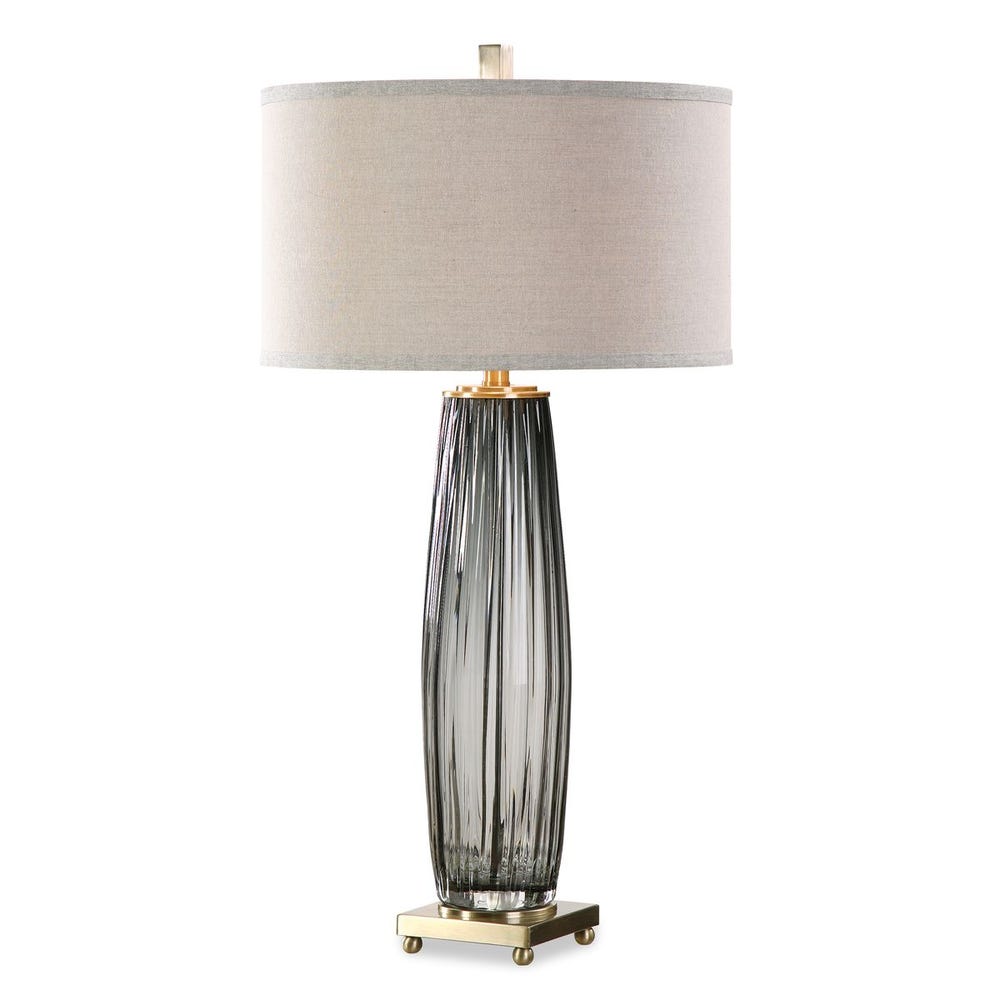 Uttermost Vilminore Gray Glass Table Lamp