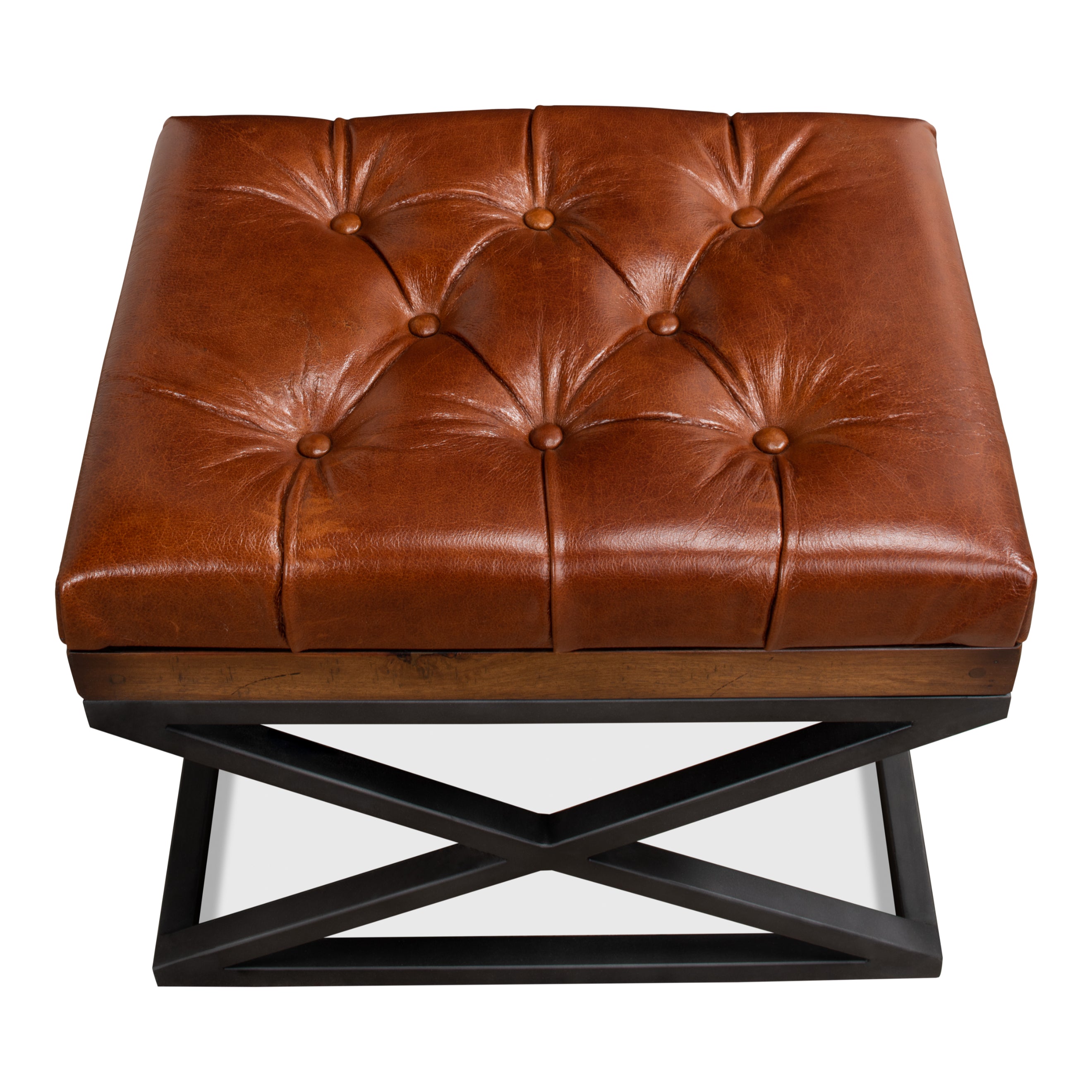 Leather Cushion Bench