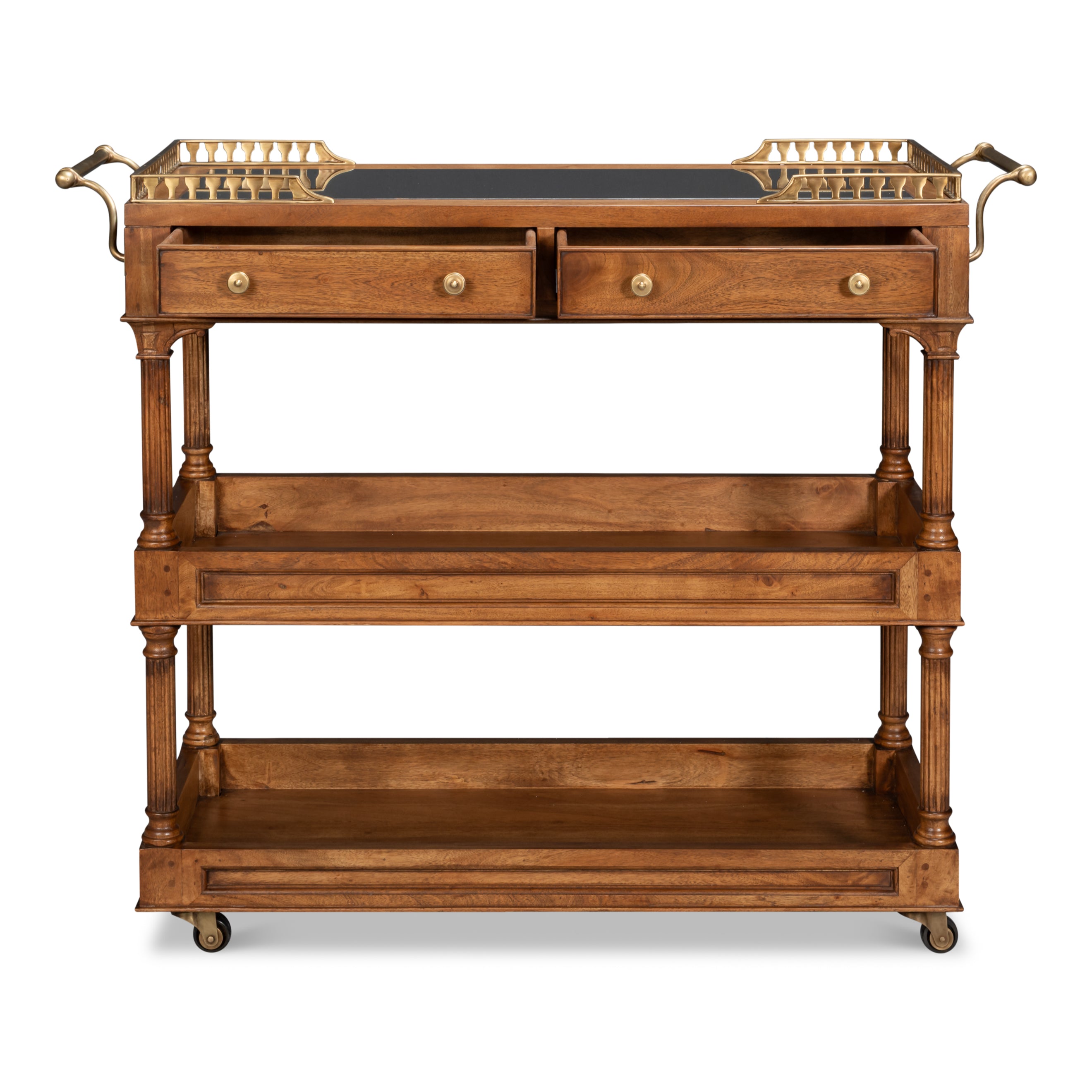 Capital Serving Cart - Fruitwood Finish