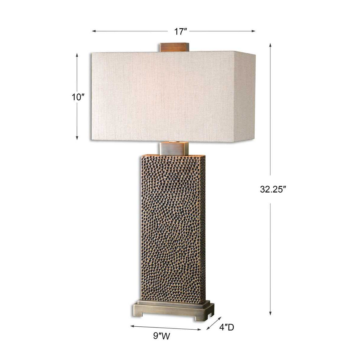 Uttermost Canfield Coffee Bronze Table Lamp