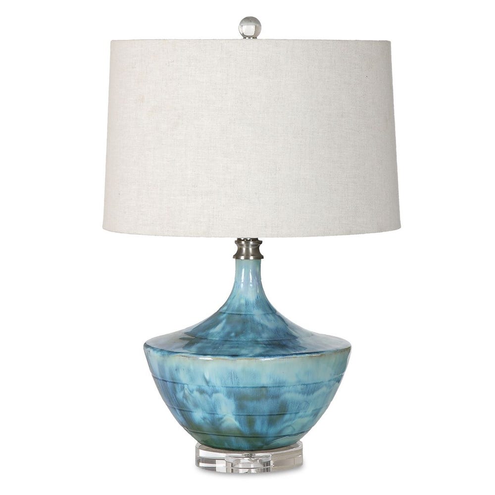 Uttermost Chasida Blue Ceramic Lamp