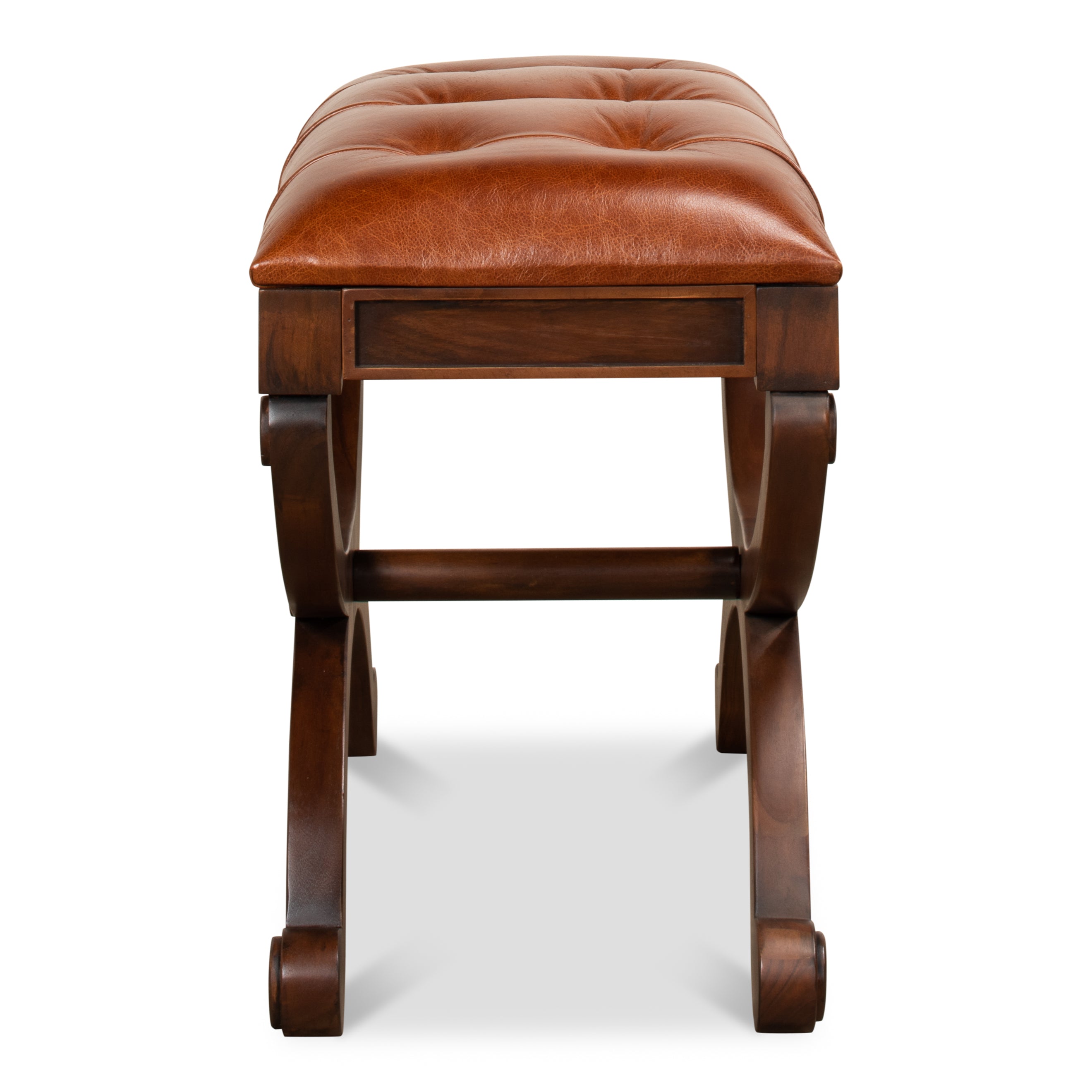 Empire Stool with Leather