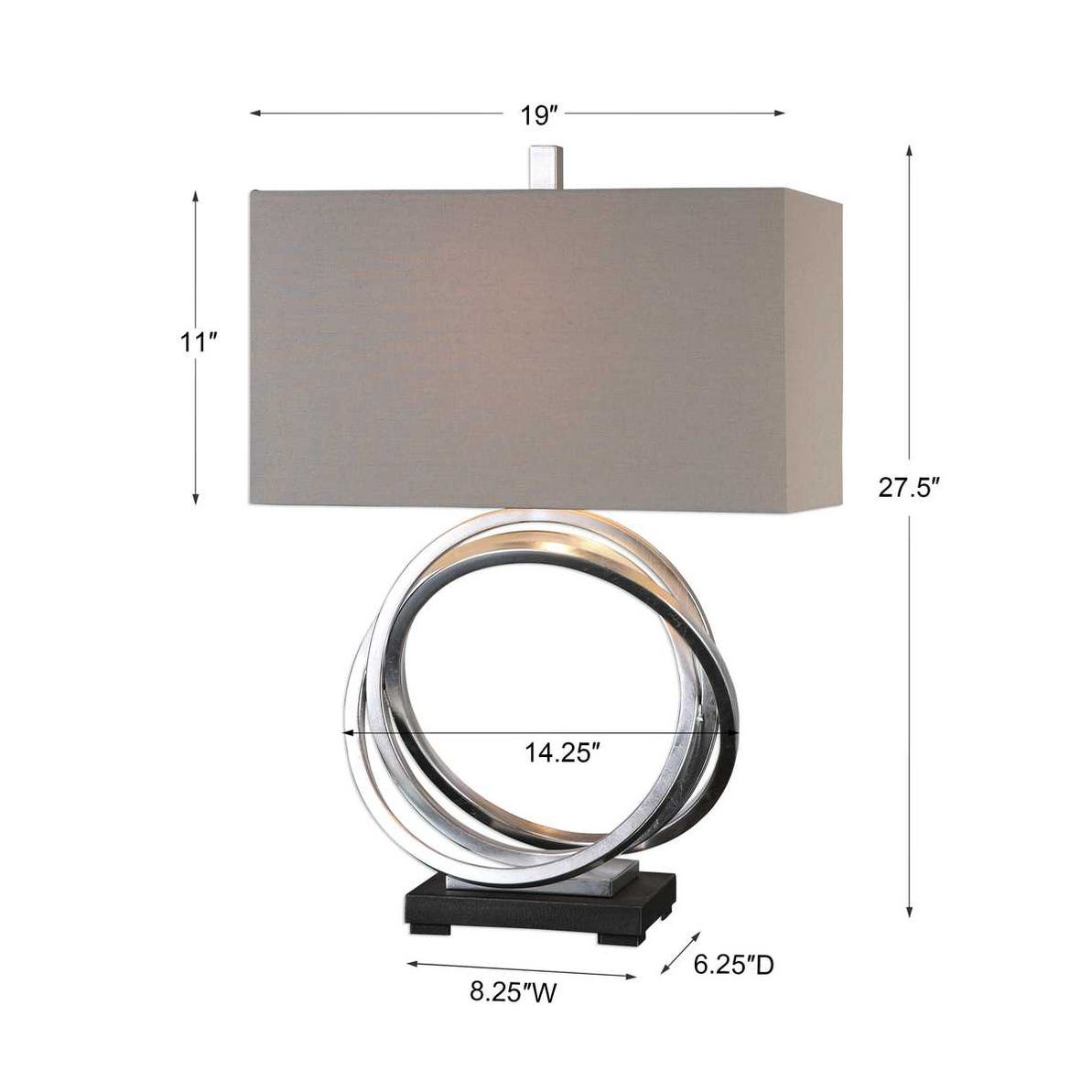 Uttermost Soroca Silver Rings Lamp