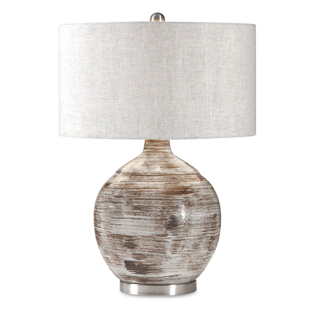 Uttermost Tamula Distressed Ivory Table Lamp