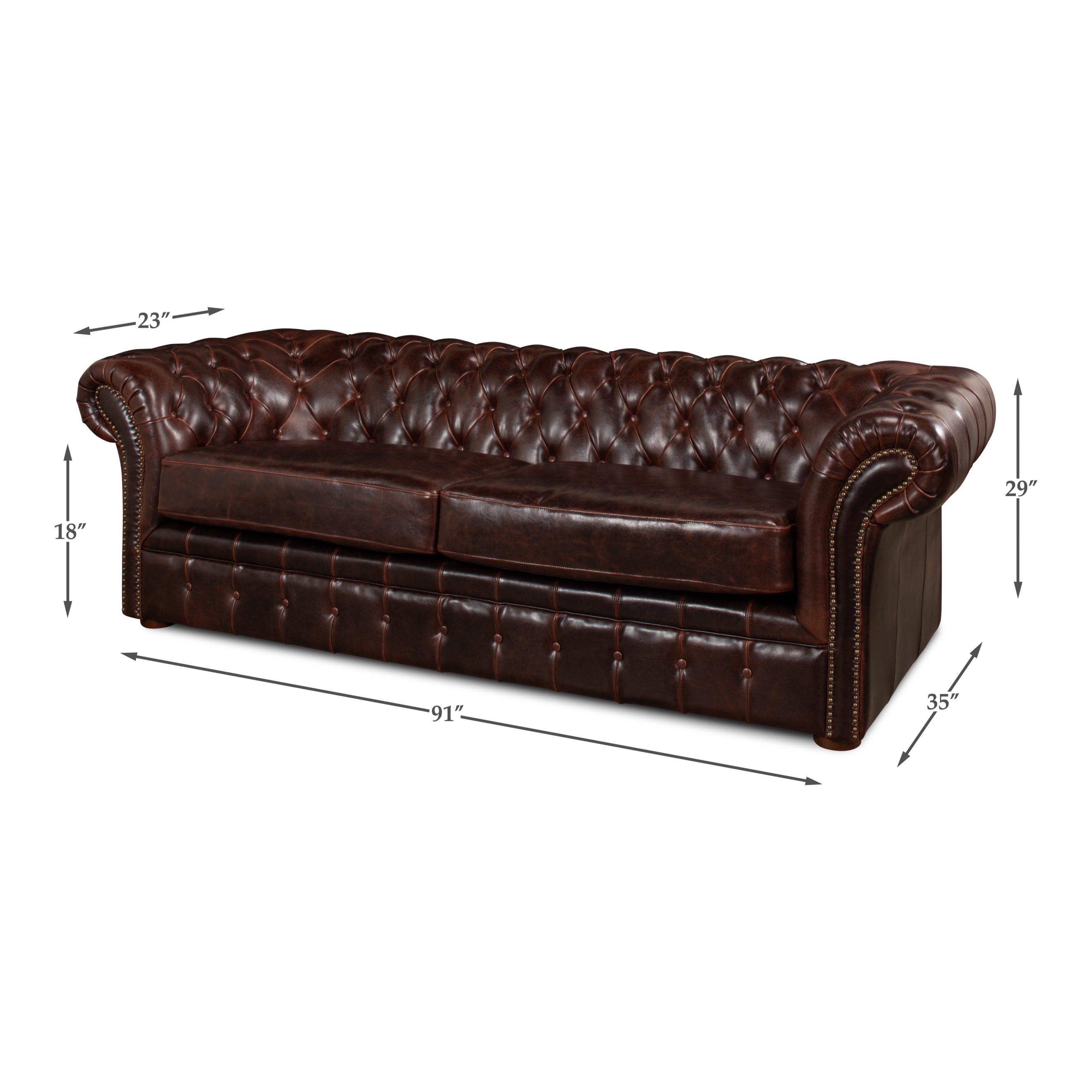 Piccadilly Club Leather Sofa