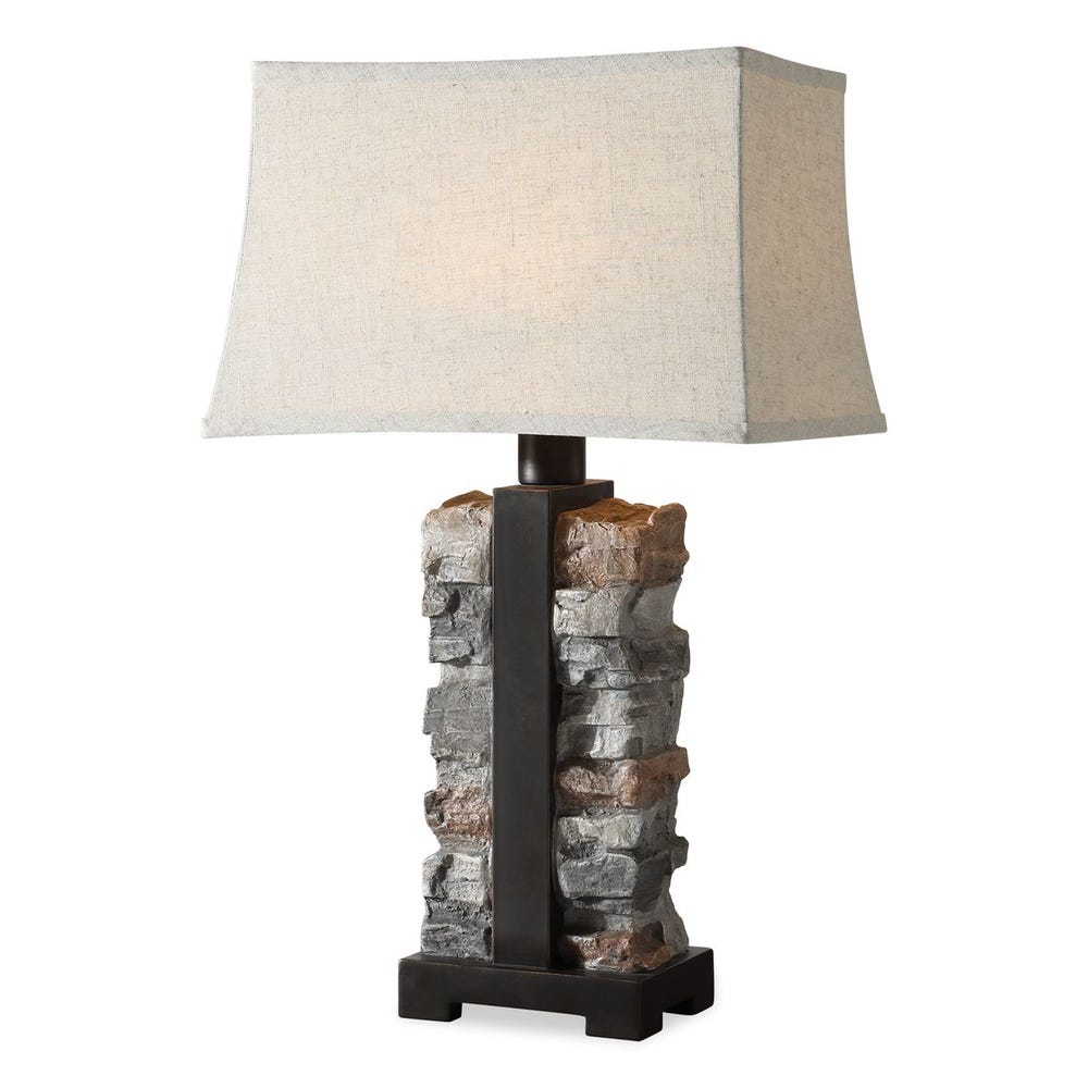 Uttermost Kodiak Stacked Stone Lamp