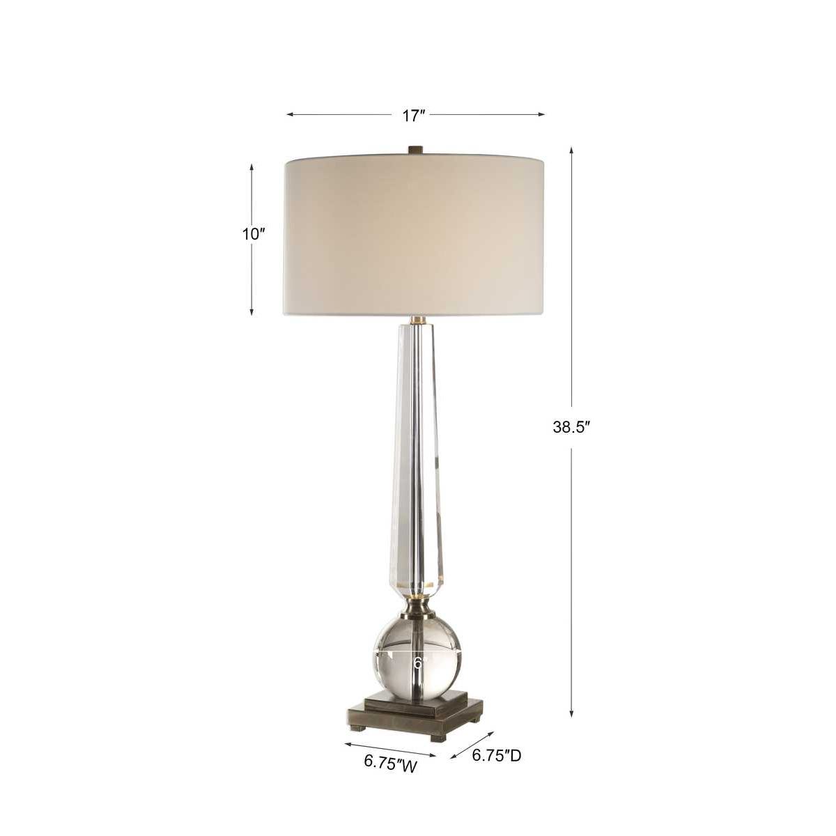 Uttermost Crista Crystal Lamp