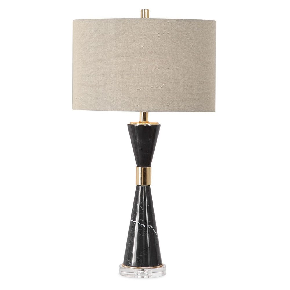 Uttermost Alastair Black Marble Table Lamp