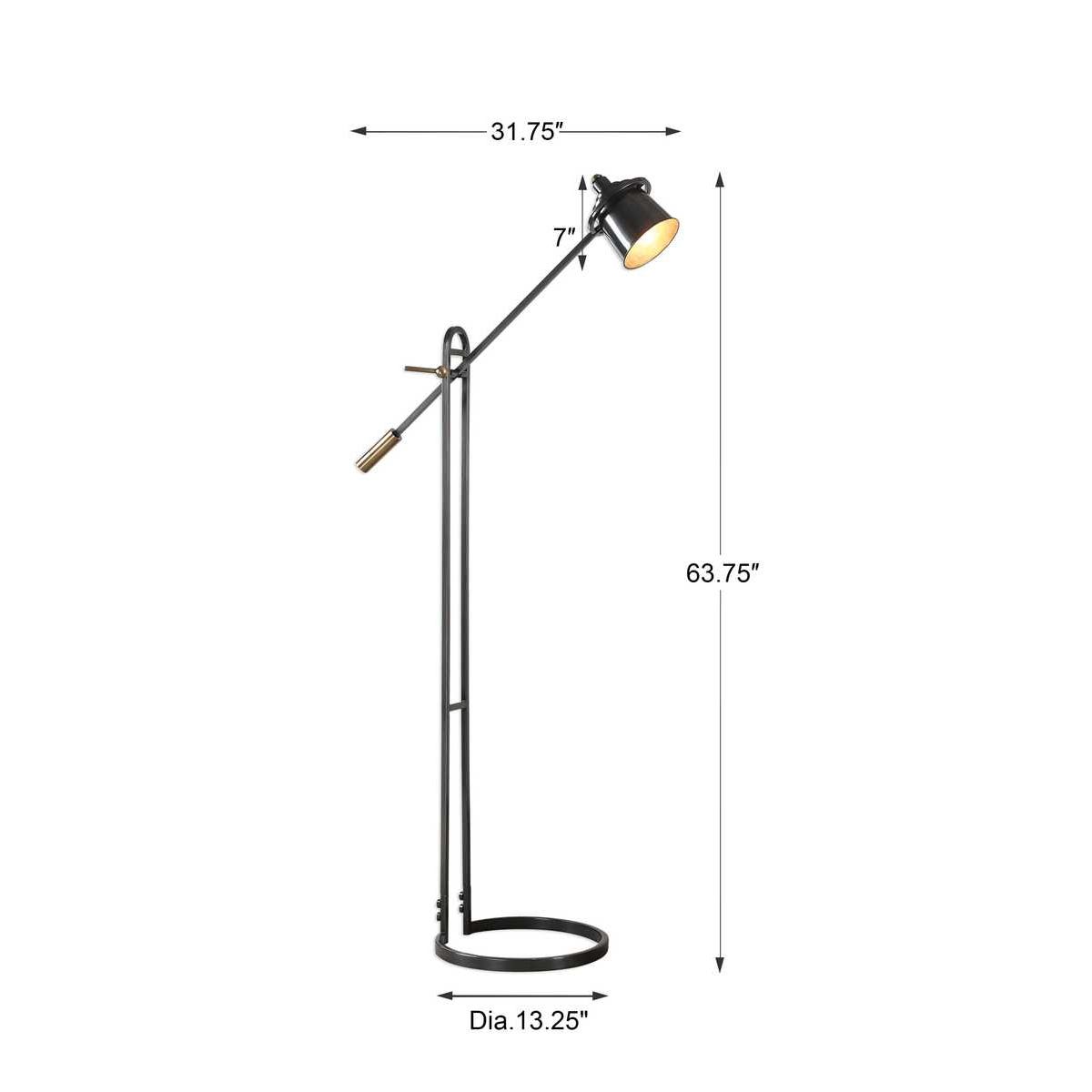 Uttermost Chisum Dark Bronze Floor Lamp