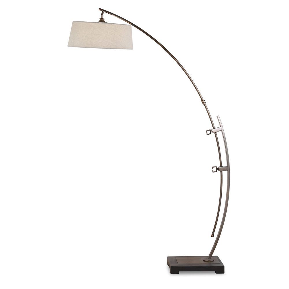 Uttermost Calogero Bronze Arc Floor Lamp