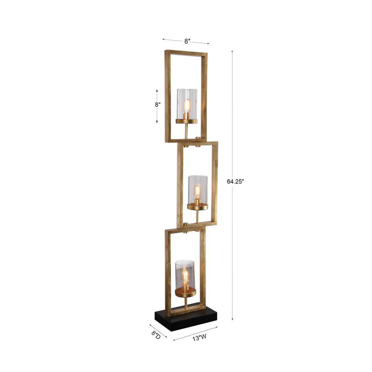 Uttermost Cielo Staggered Rectangles Floor Lamp